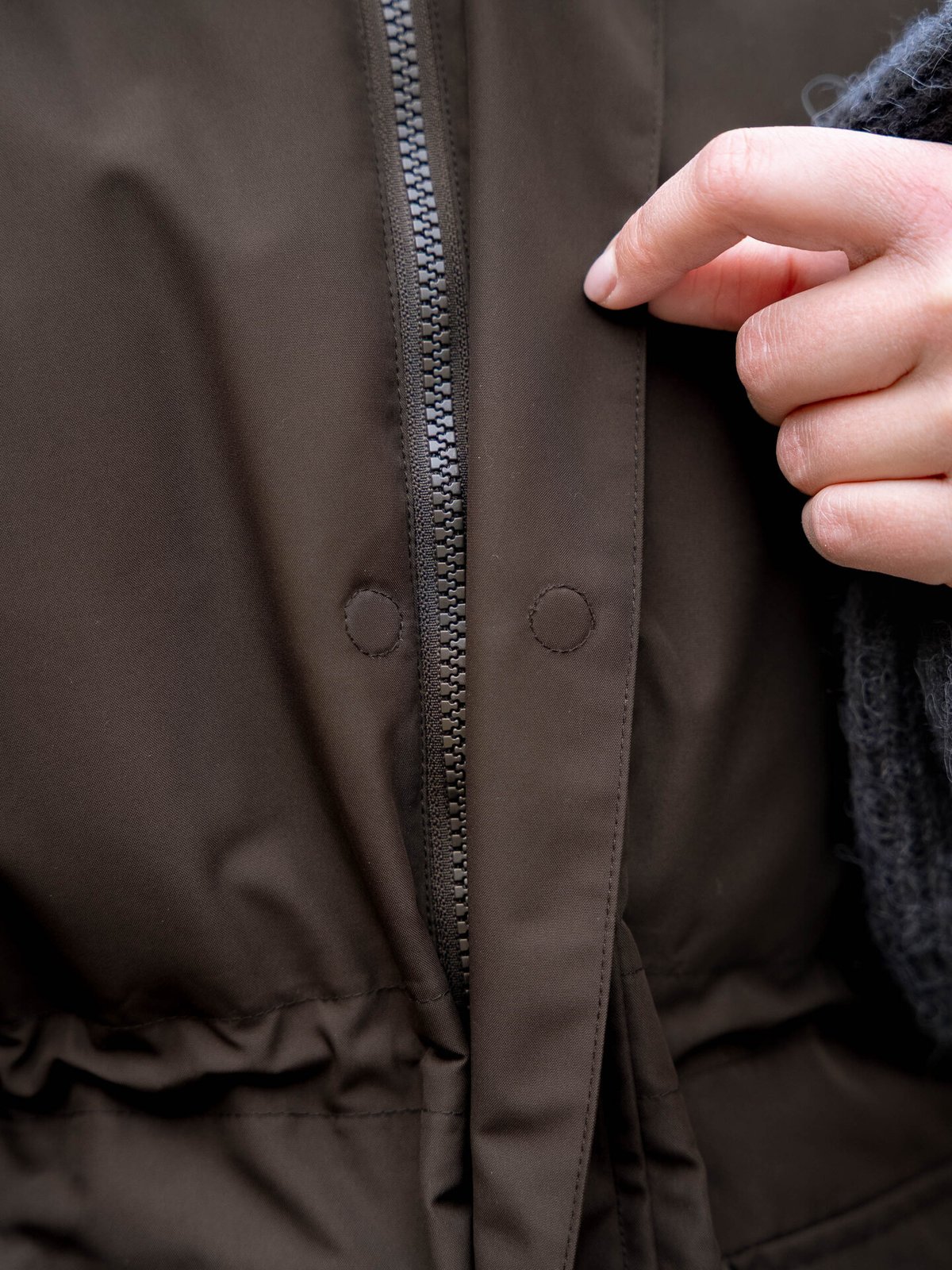 Twentyfour Aurora Anja Parka Mørk Brun