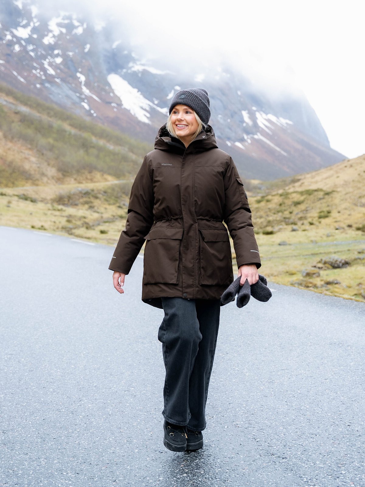 Twentyfour Aurora Anja Parka Mørk Brun