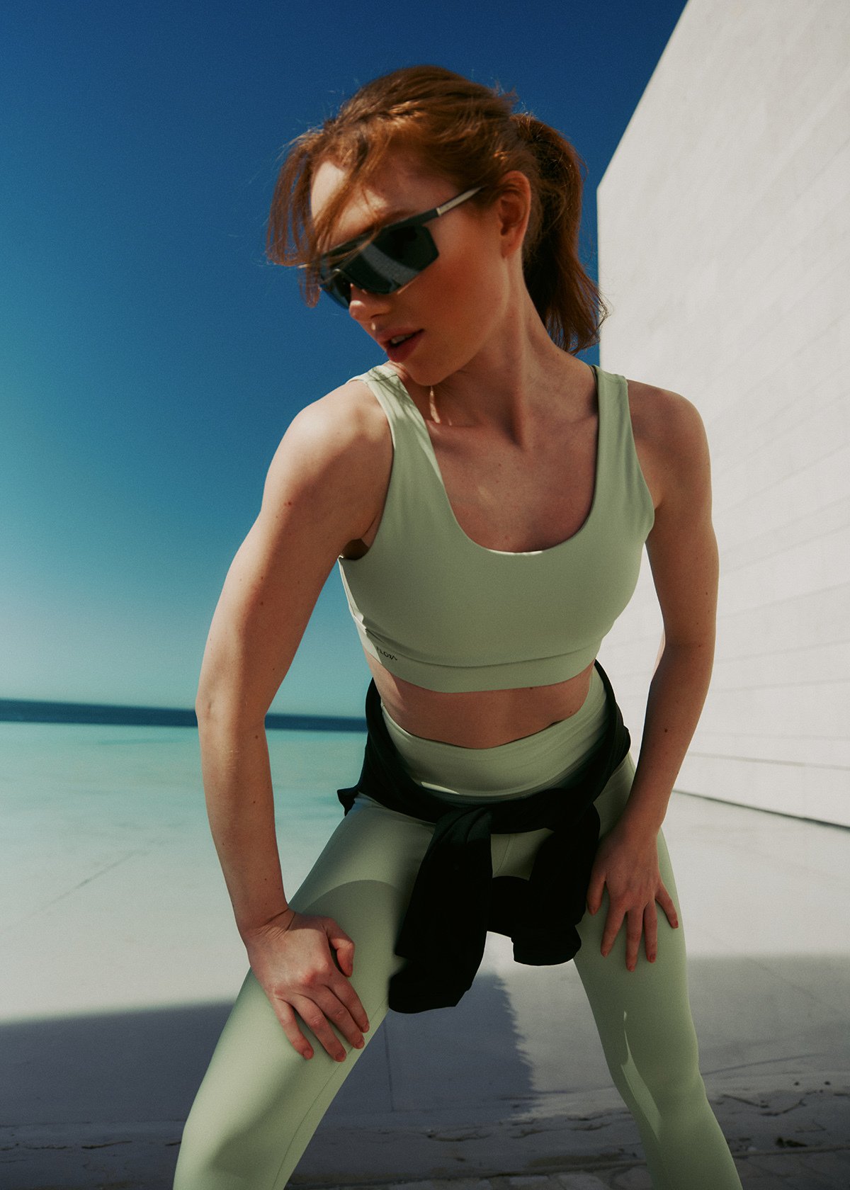 Twentyfour Flow Active Tights Støvet mint