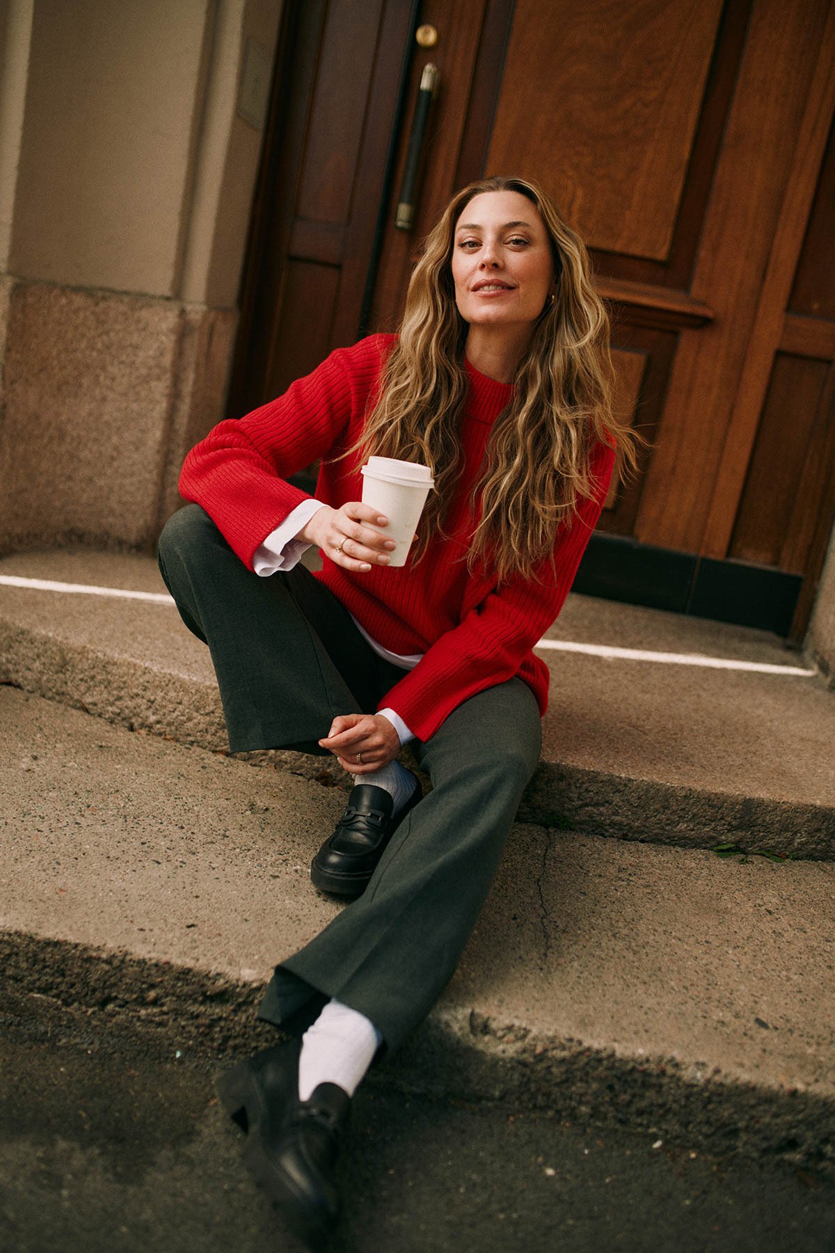 Twentyfour Mode Cozy Strikk Klar rød