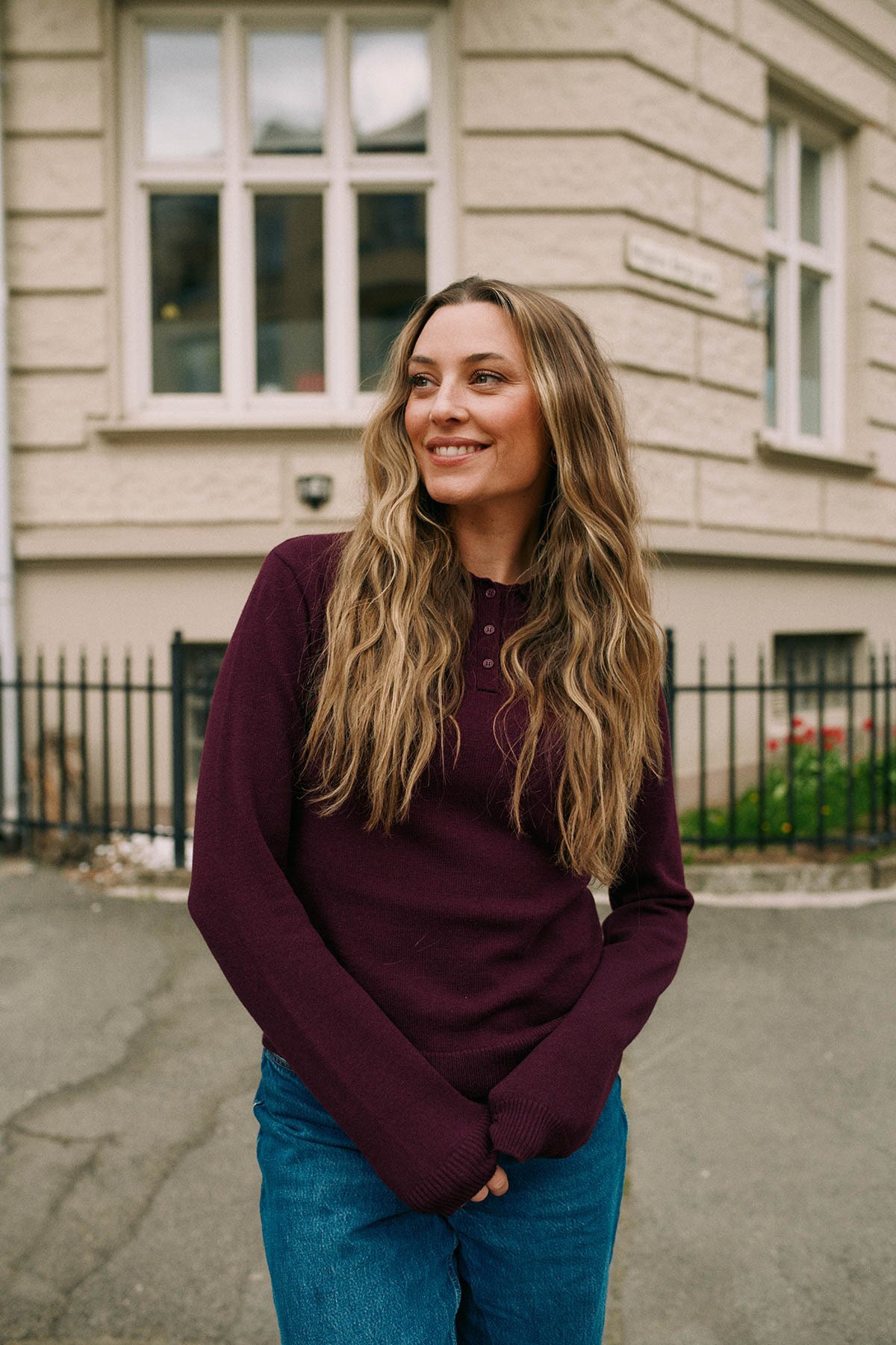 Twentyfour Marte Ullmix genser M Burgunder