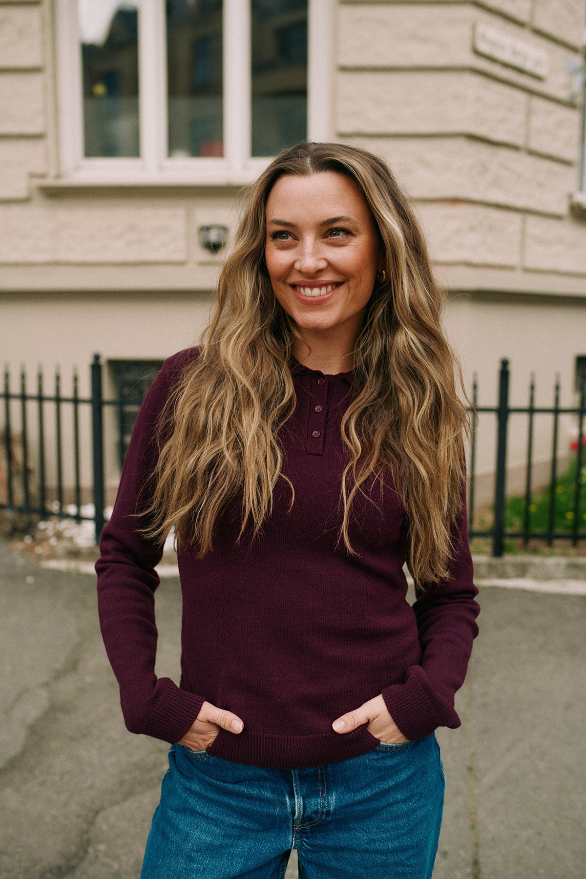 Twentyfour Marte Ullmix genser M Burgunder
