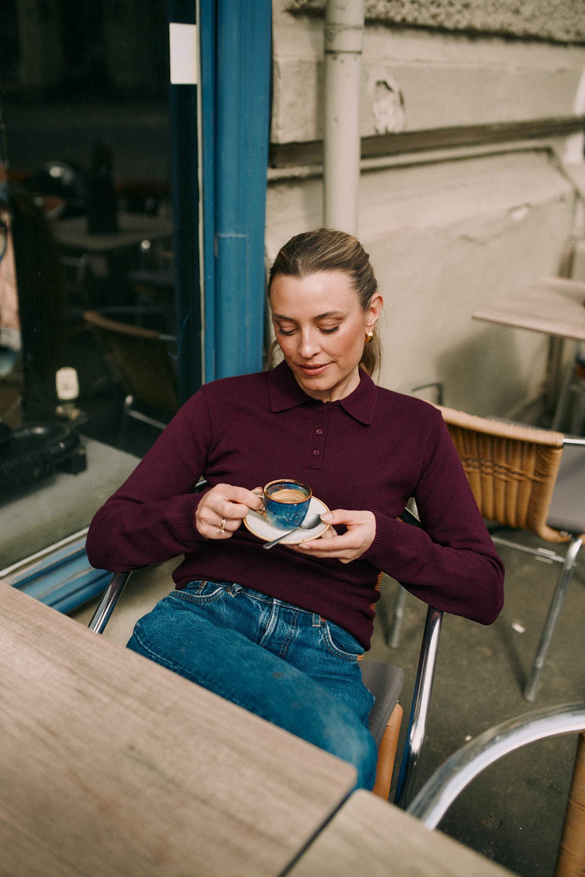 Twentyfour Marte Ullmix genser M Burgunder