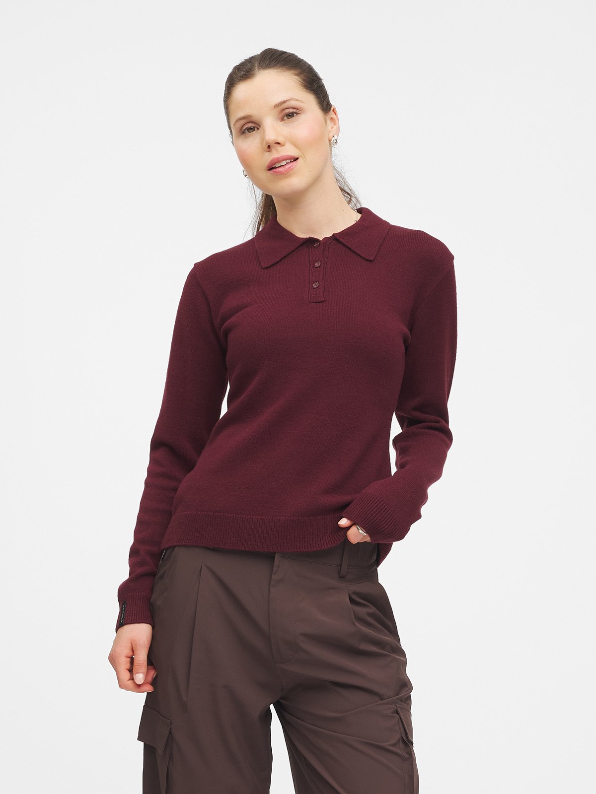 Twentyfour Marte Ullmix genser M Burgunder