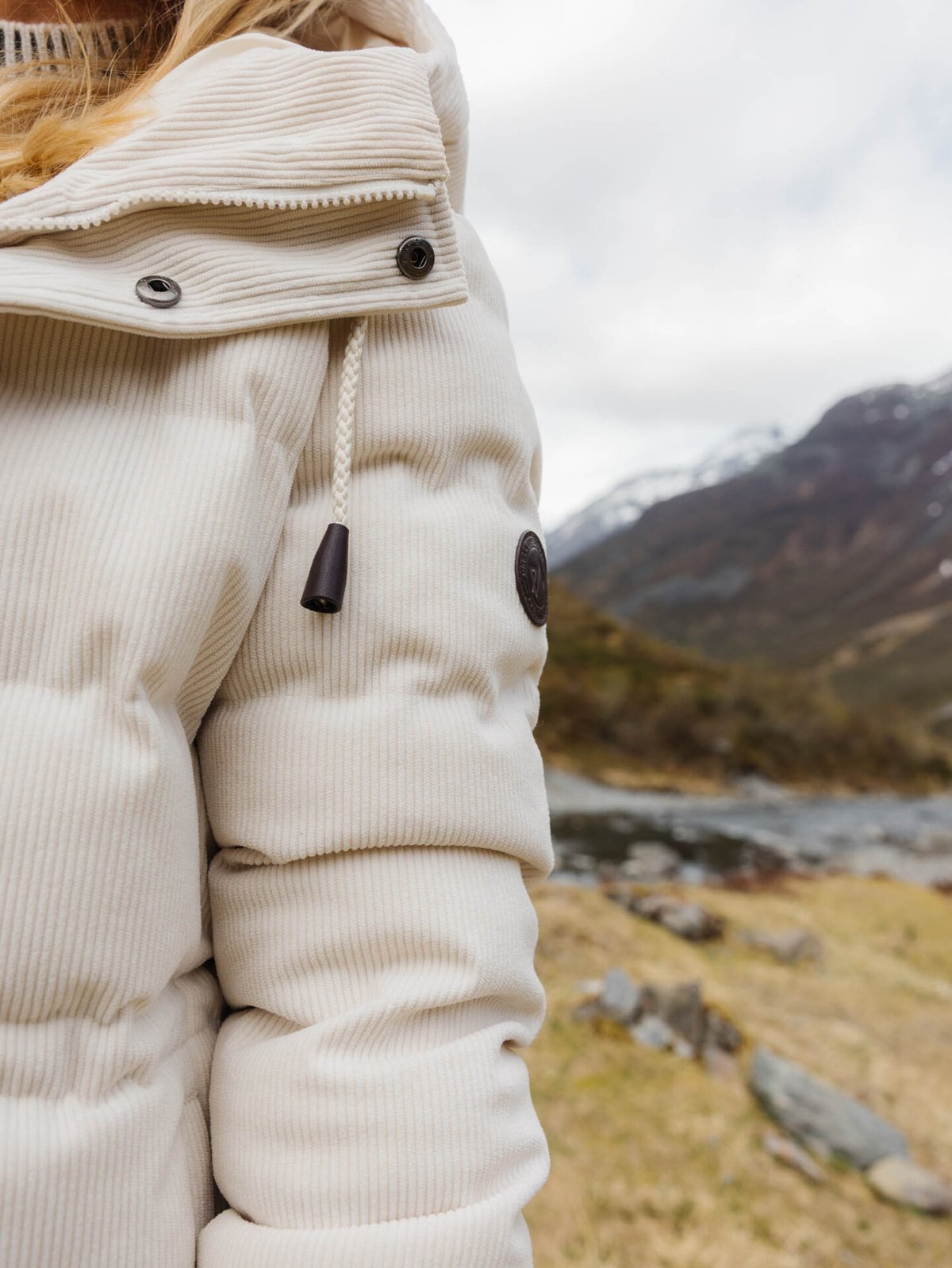 Twentyfour Legacy Clomax Cord Jakke Gråhvit