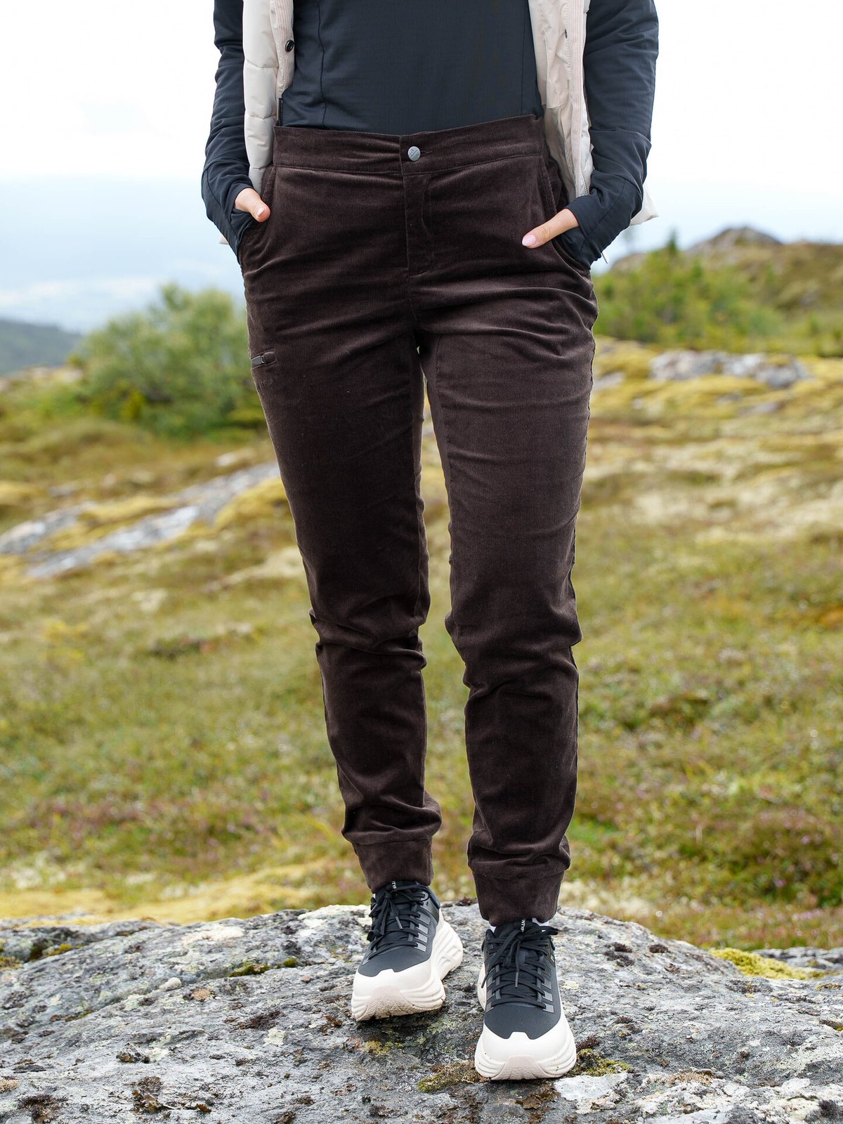 Twentyfour Aurora Cordbukse Mørk brun