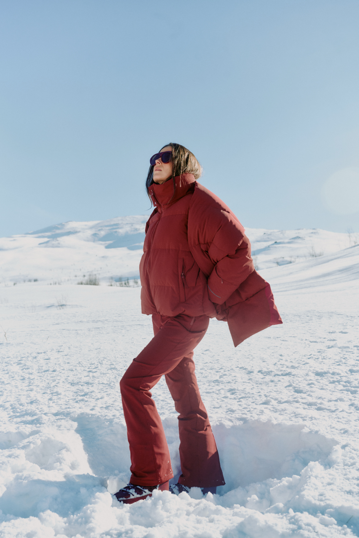 Twentyfour Nina Resort Puffer Tranebær