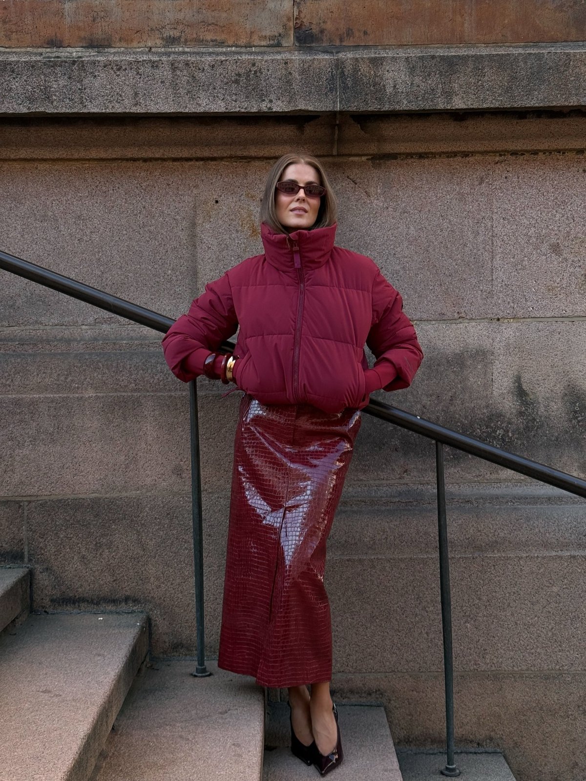 Twentyfour Nina Resort Puffer Tranebær