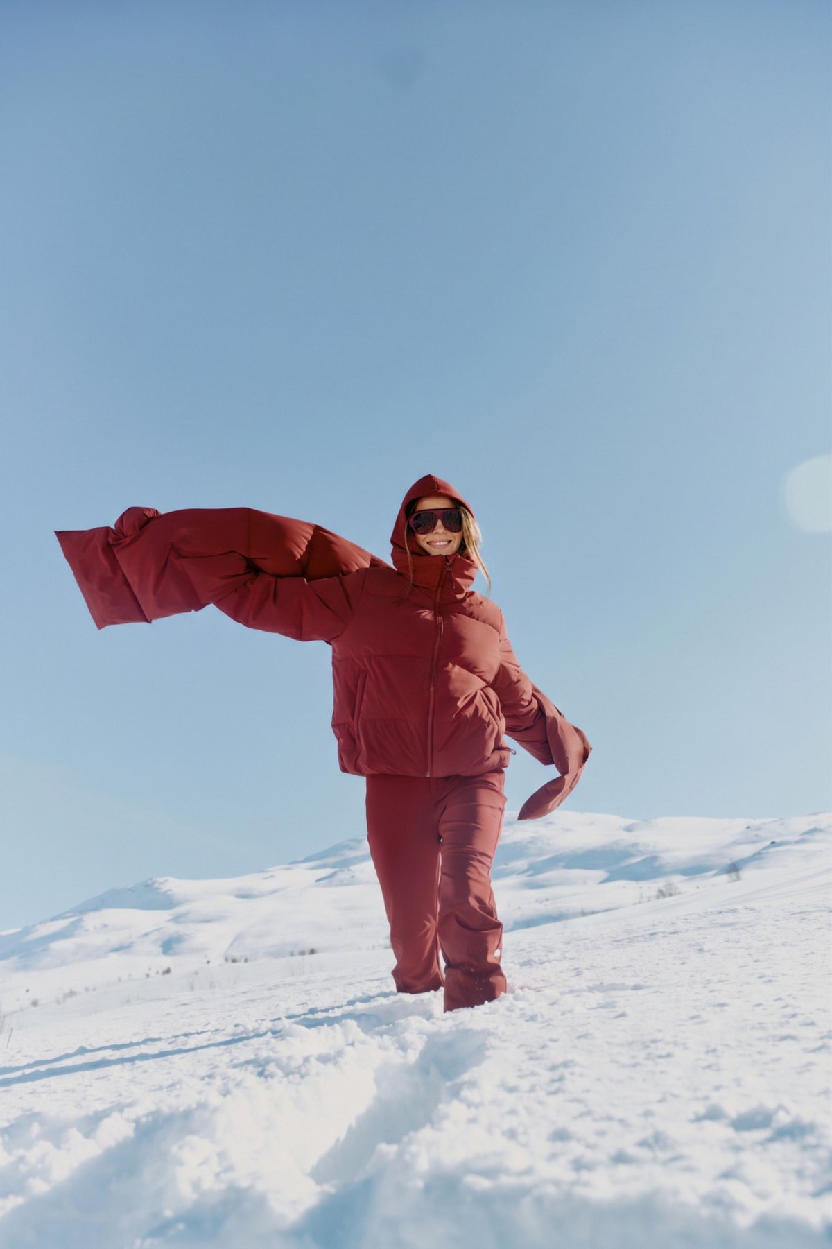 Twentyfour Nina Resort Puffer Tranebær