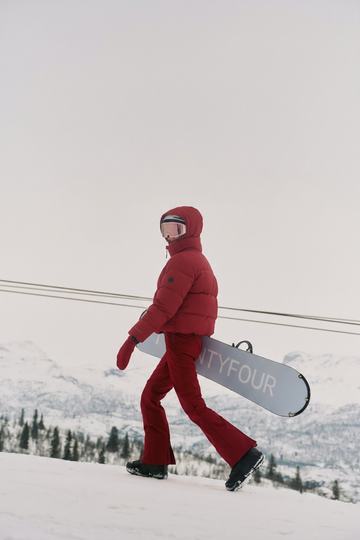 Twentyfour Nina Resort Puffer Tranebær