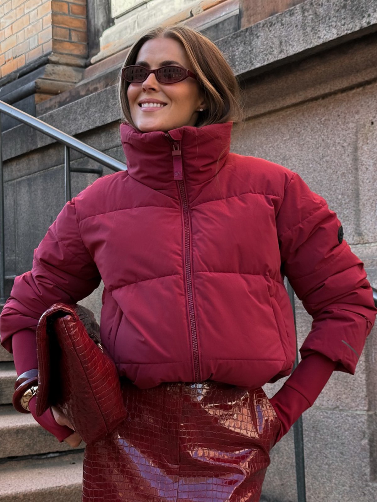 Twentyfour Nina Resort Puffer Tranebær