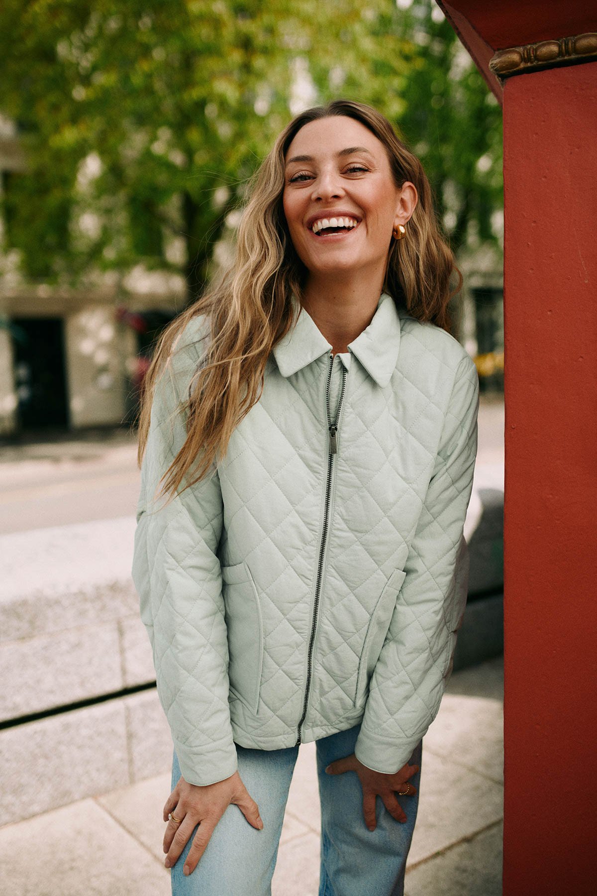 Twentyfour Marte Quilted Jakke Støvet Mint