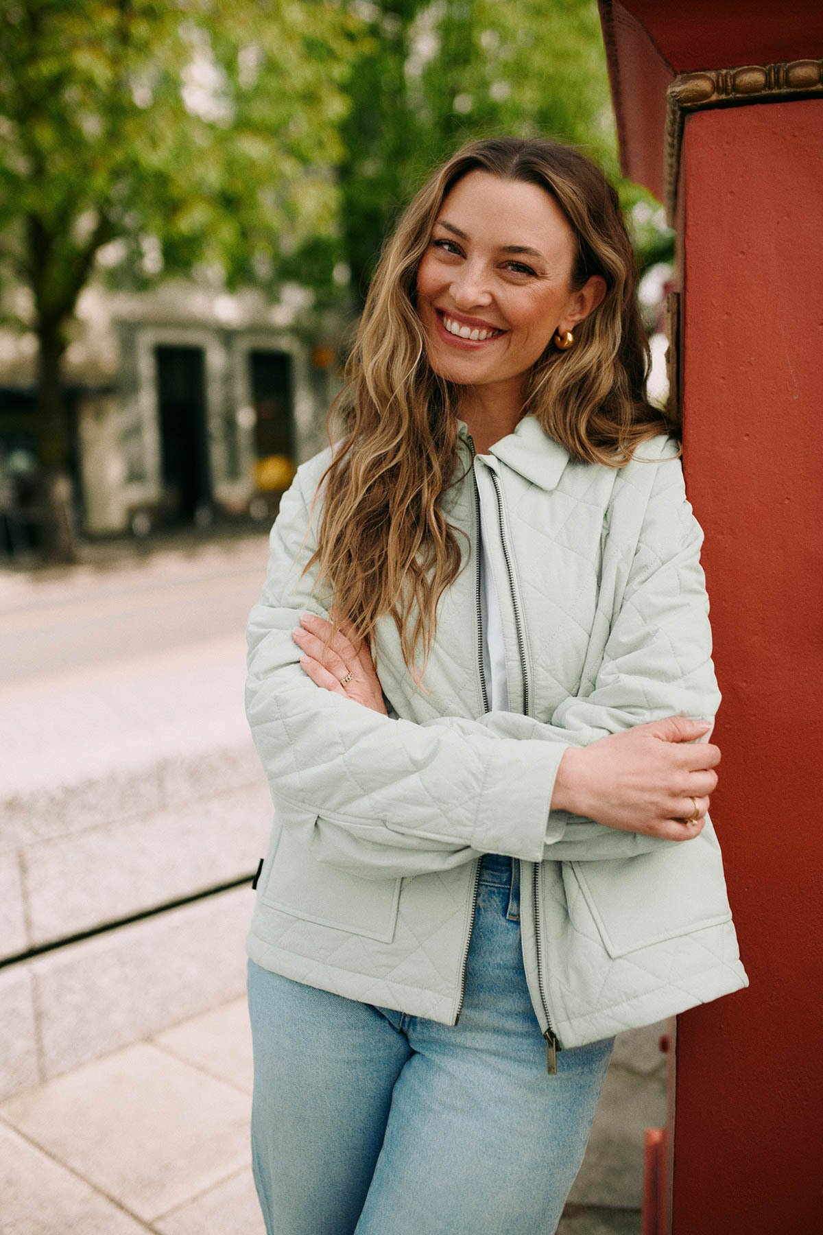 Twentyfour Marte Quilted Jakke Støvet Mint