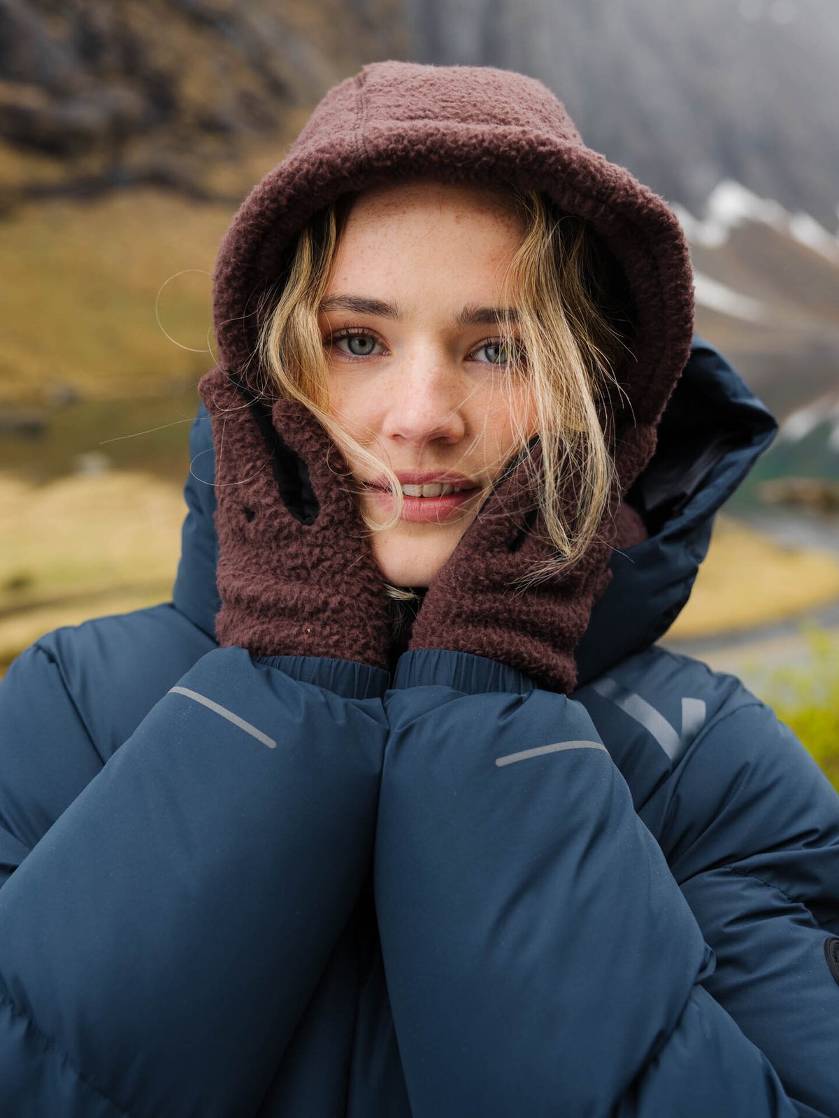 Twentyfour Aurora Pile Balaclava Mørk Brun