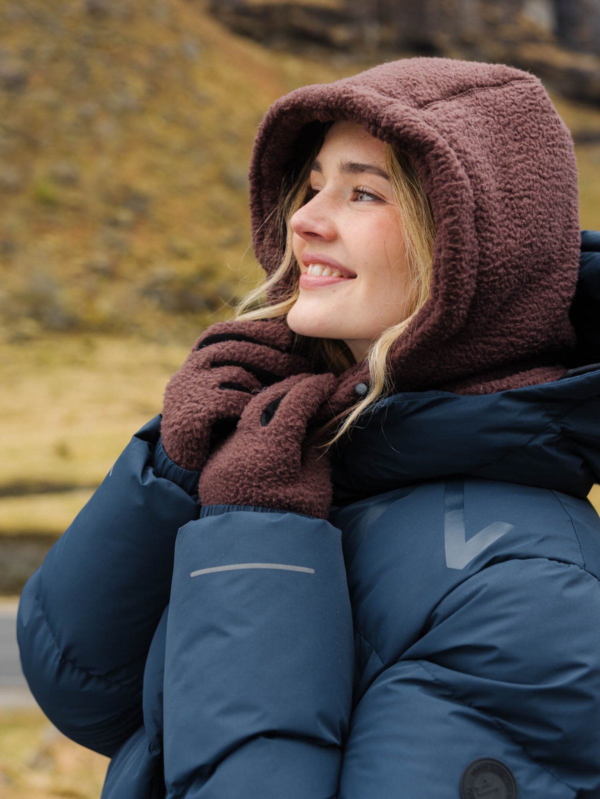 Twentyfour Aurora Pile Balaclava Mørk Brun