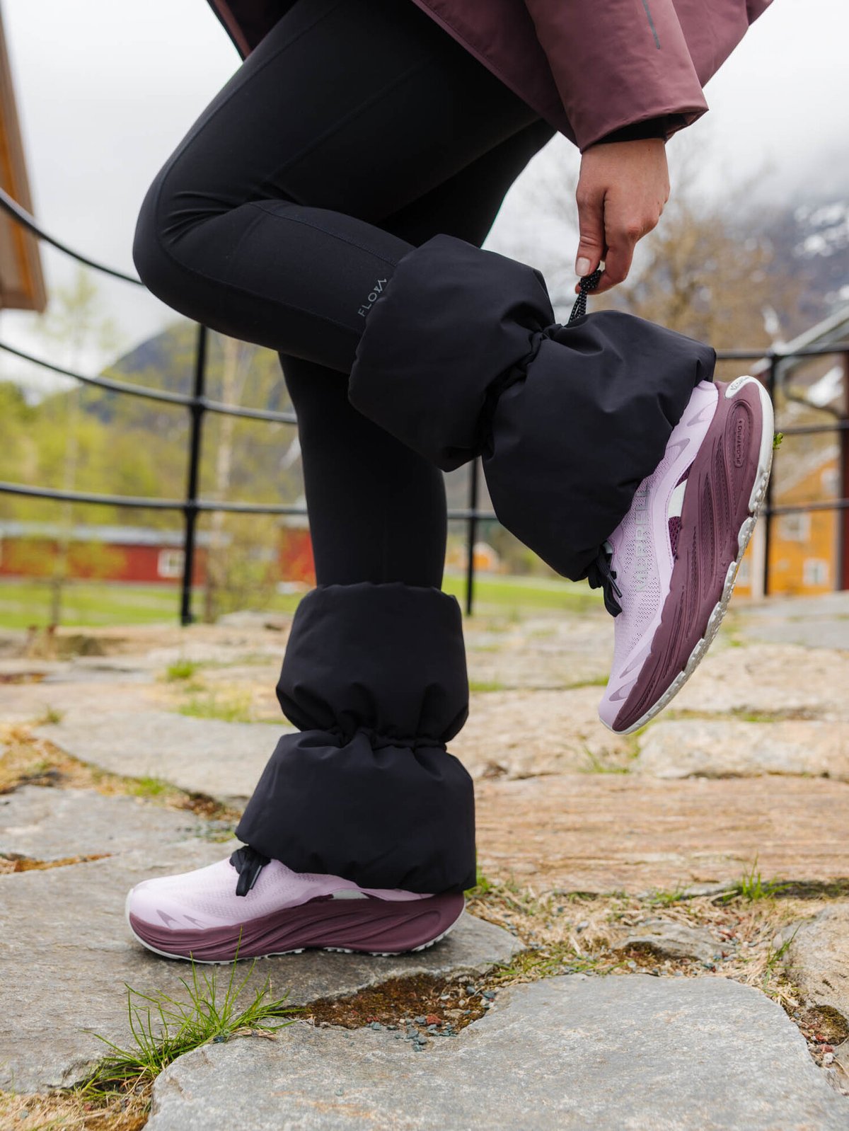 Twentyfour Aurora Puffy Leggvarmer Sort
