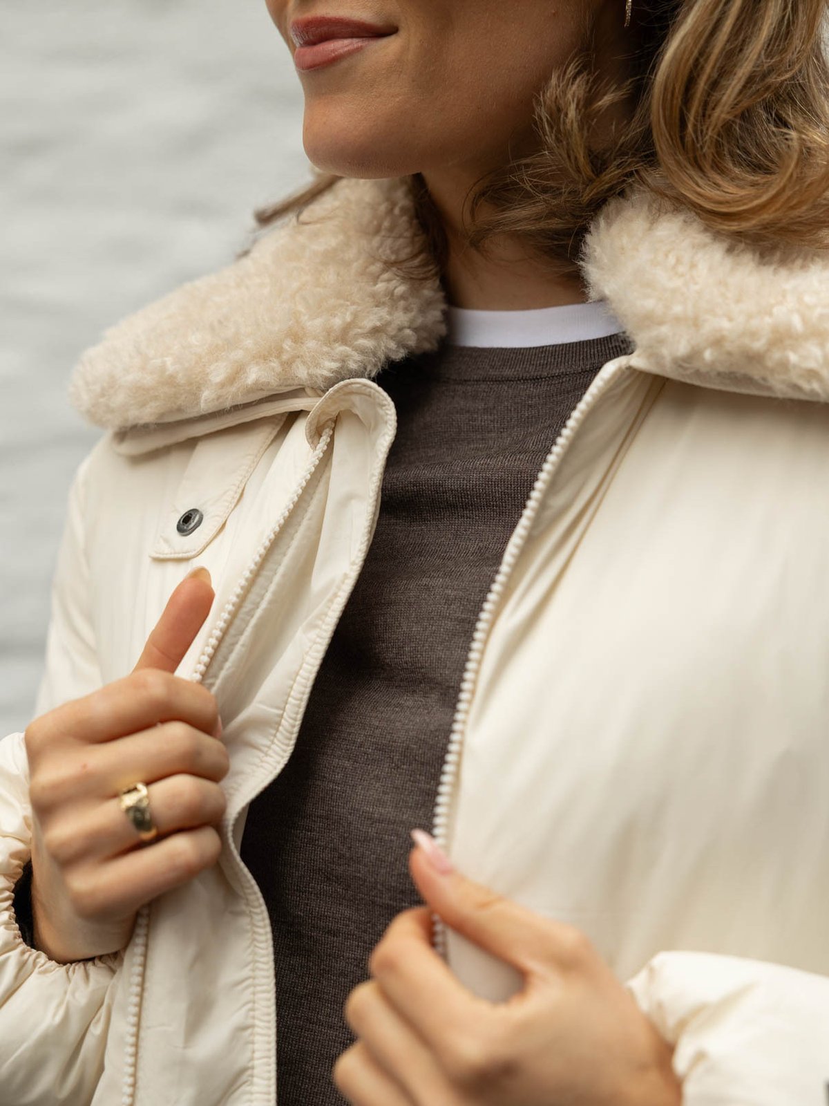 Twentyfour Mode Flex Warm Jakke Gråhvit