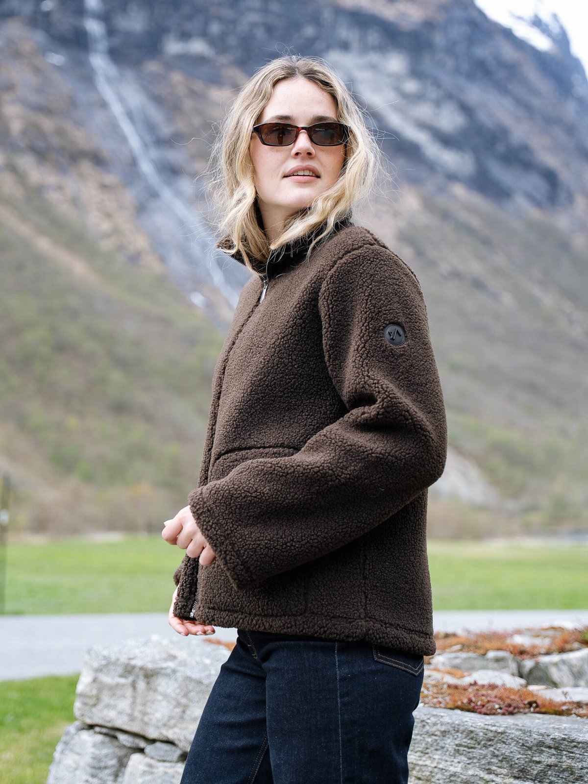 Twentyfour Popsi Pile Jakke Mørk brun