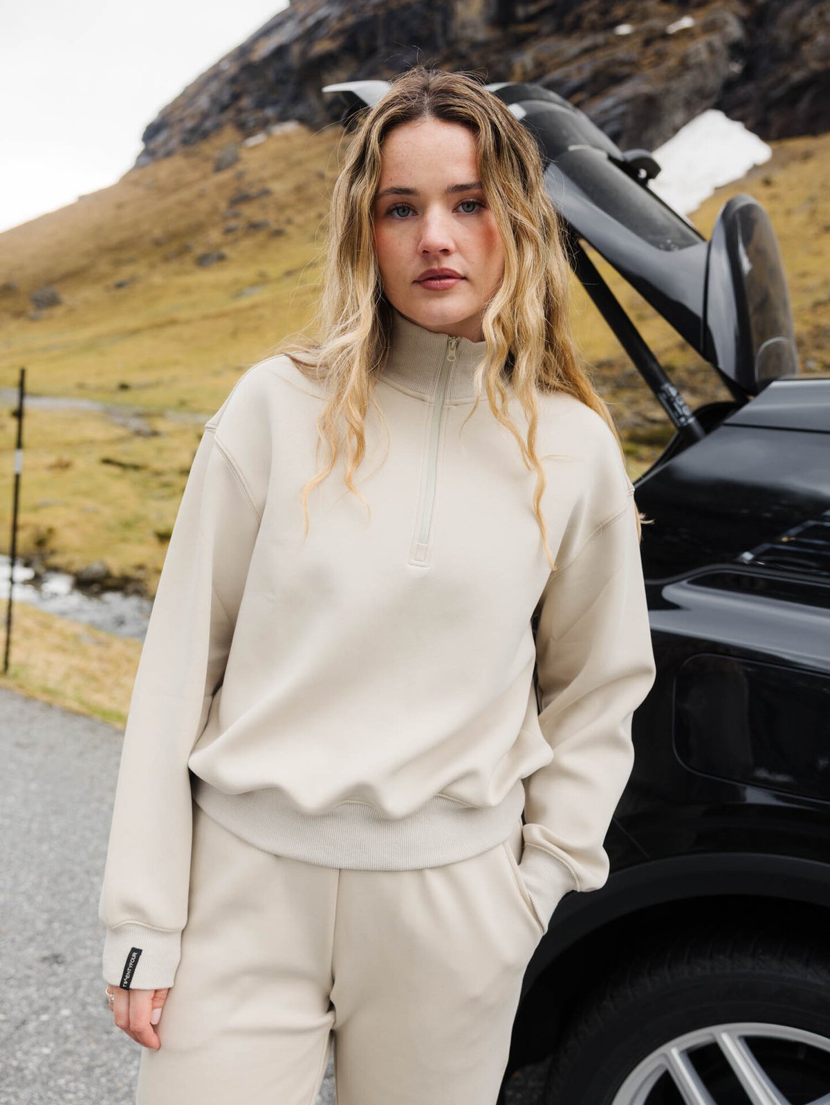 Twentyfour Mode Vivi Half Zip Genser Varm Grå