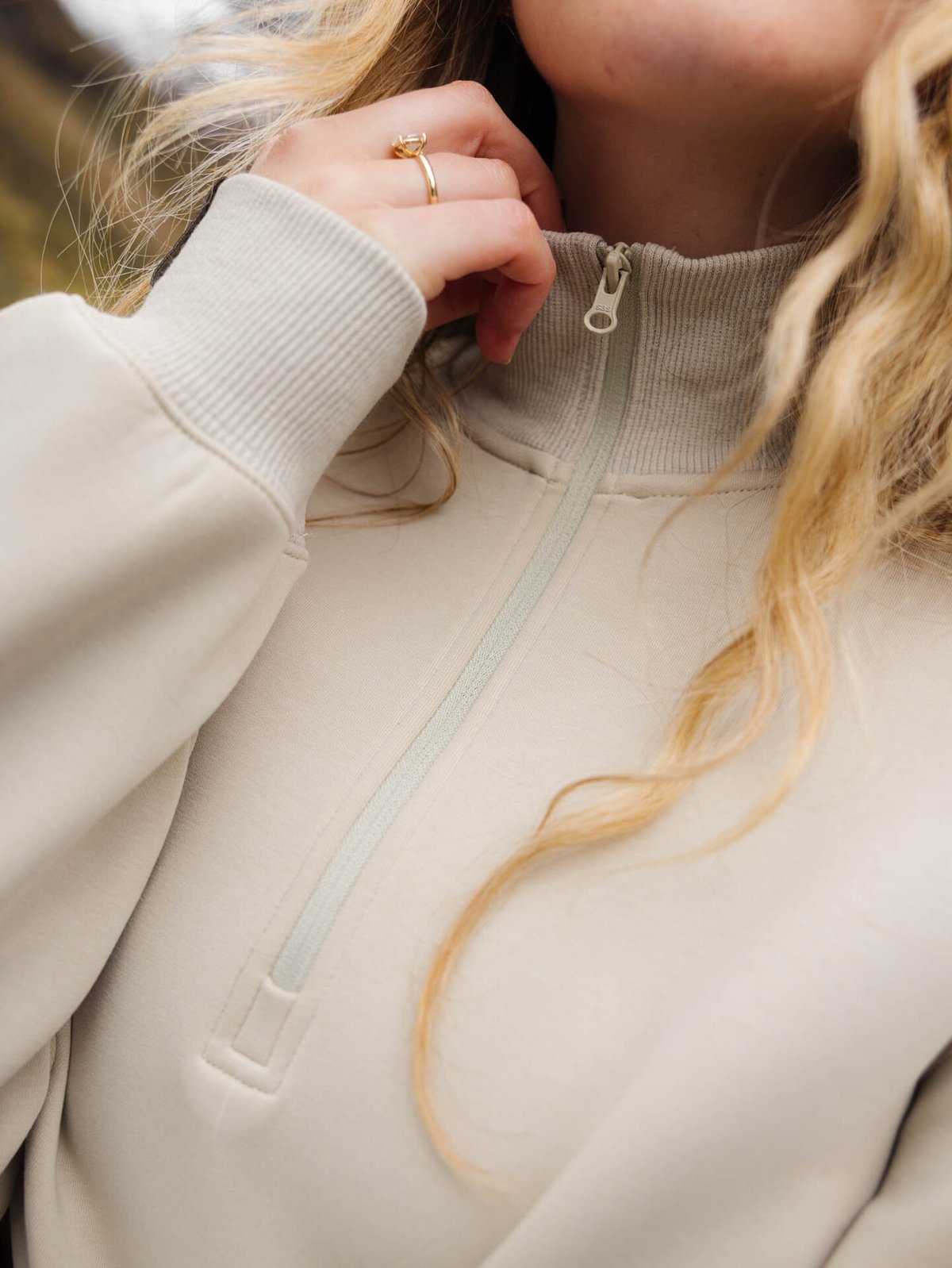 Twentyfour Mode Vivi Half Zip Genser Varm Grå
