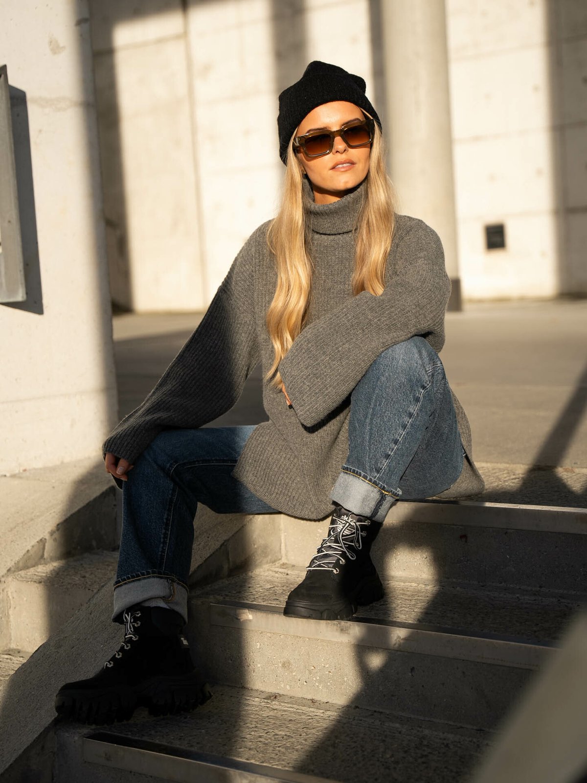 Timberland Adley Way Sneaker Boot Black Nubuck