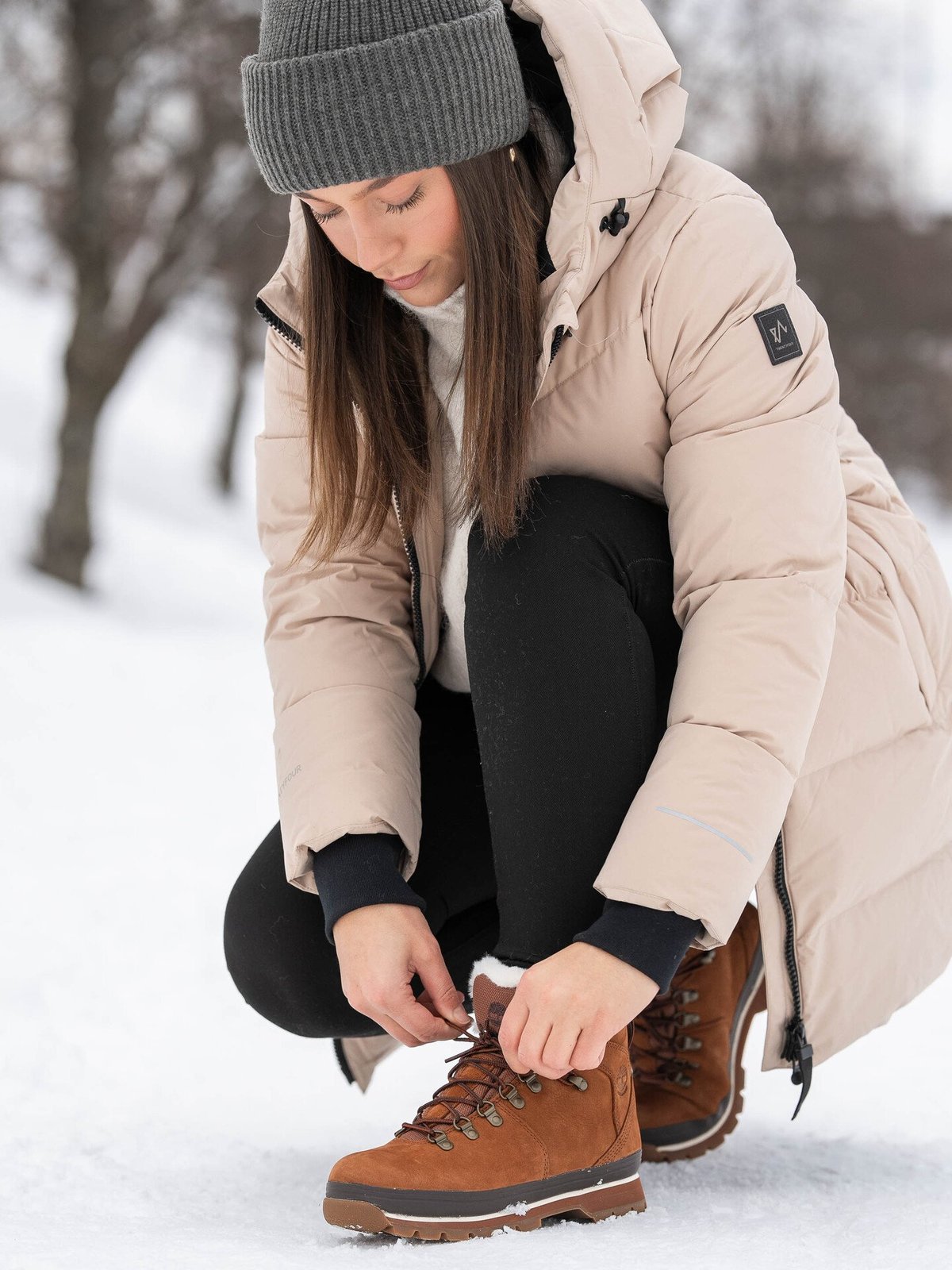Timberland Euro Hiker Fur Lined Waterproof Boot Brun