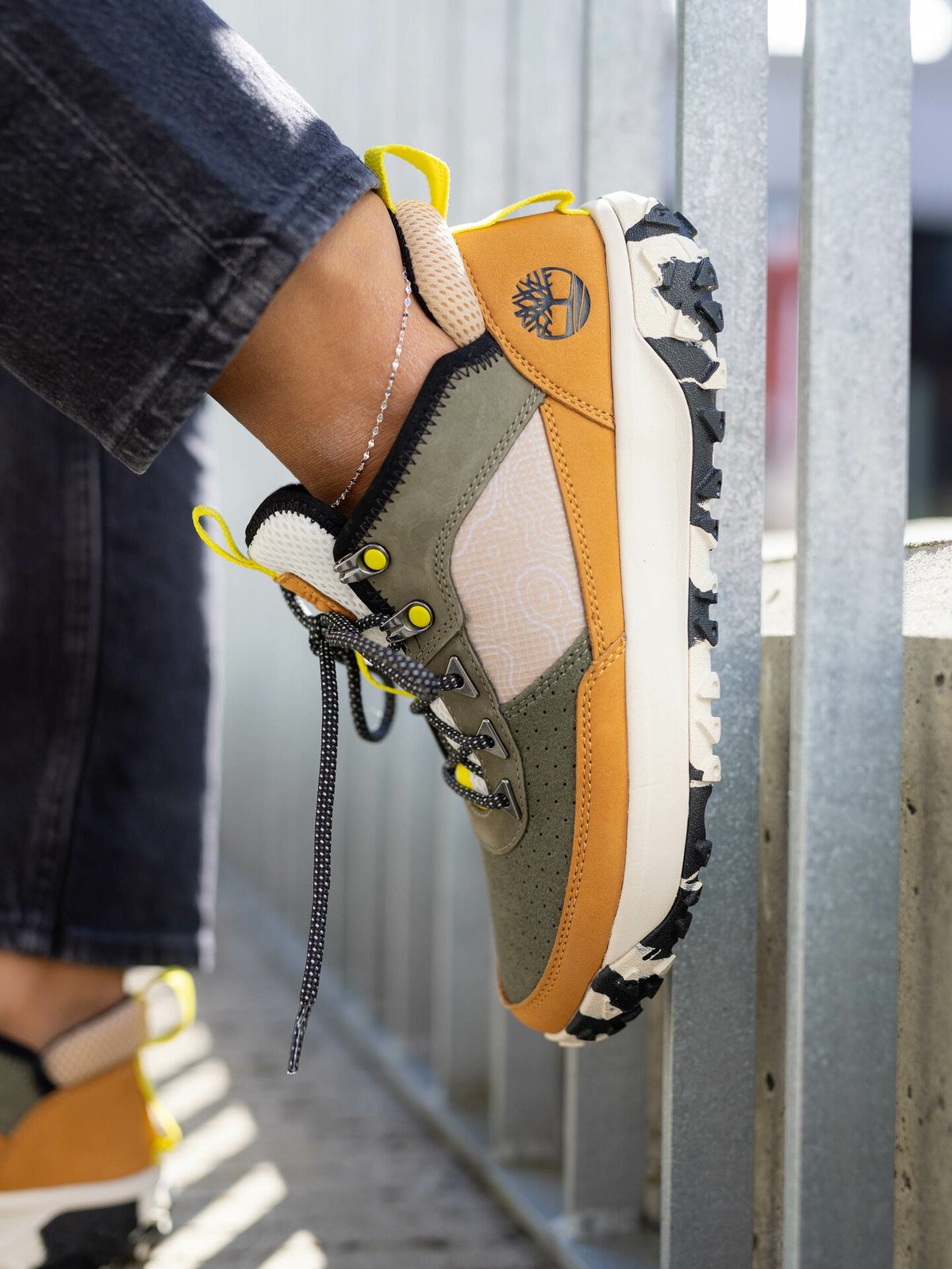 Timberland GreenStride™ Motion 6 Mid Lace-Up Waterproof Hiking Boot Wheat Nubuck w Beige