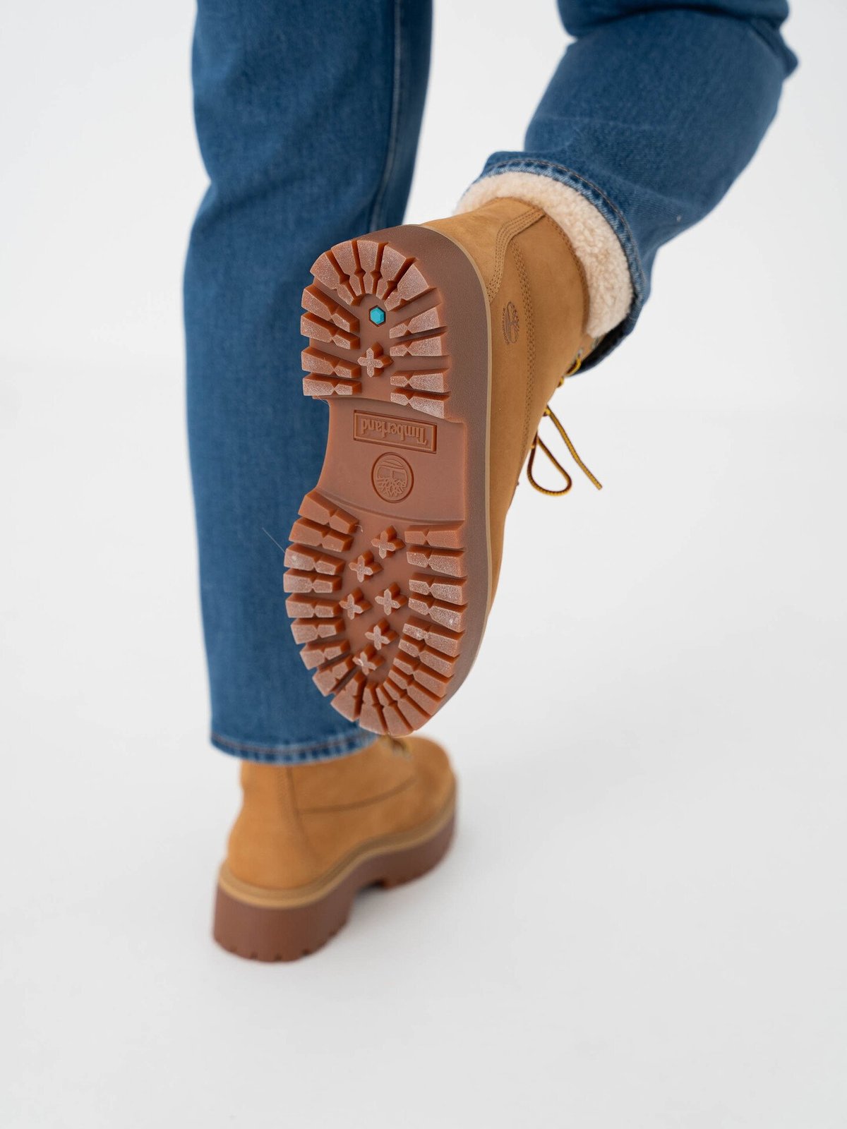 Timberland Stone Street 6 Inch WaterProof Teddy Fleece Wheat Nubuck