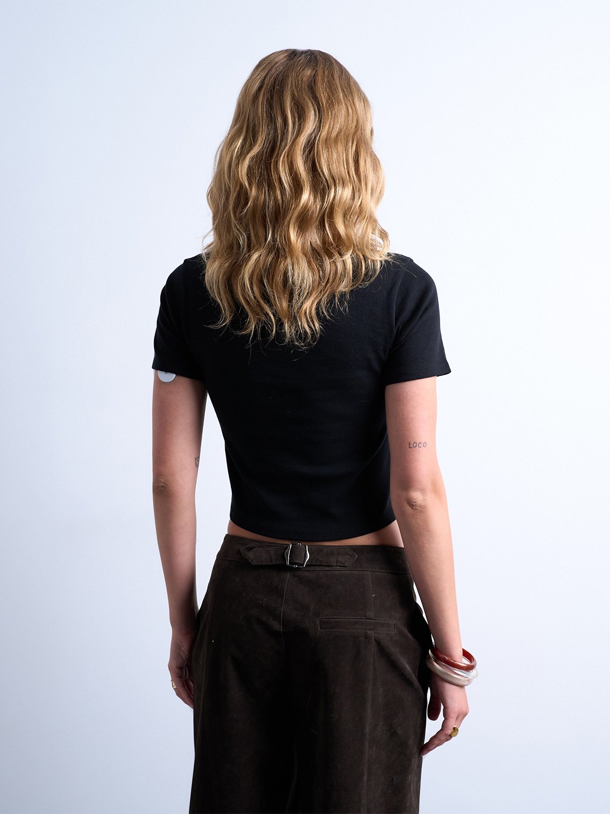 Topshop Everyday Short Sleeve Top Black