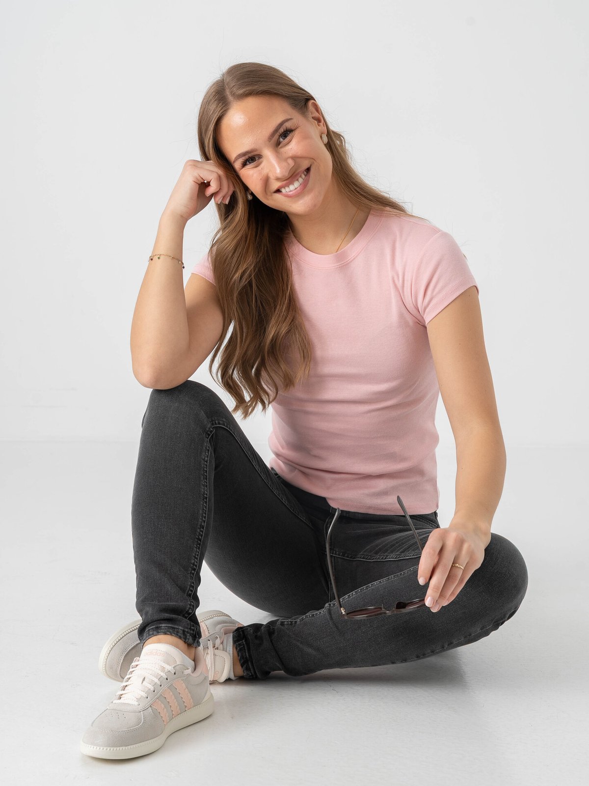 Topshop Everyday Short Sleeve Top Pink Cosmos