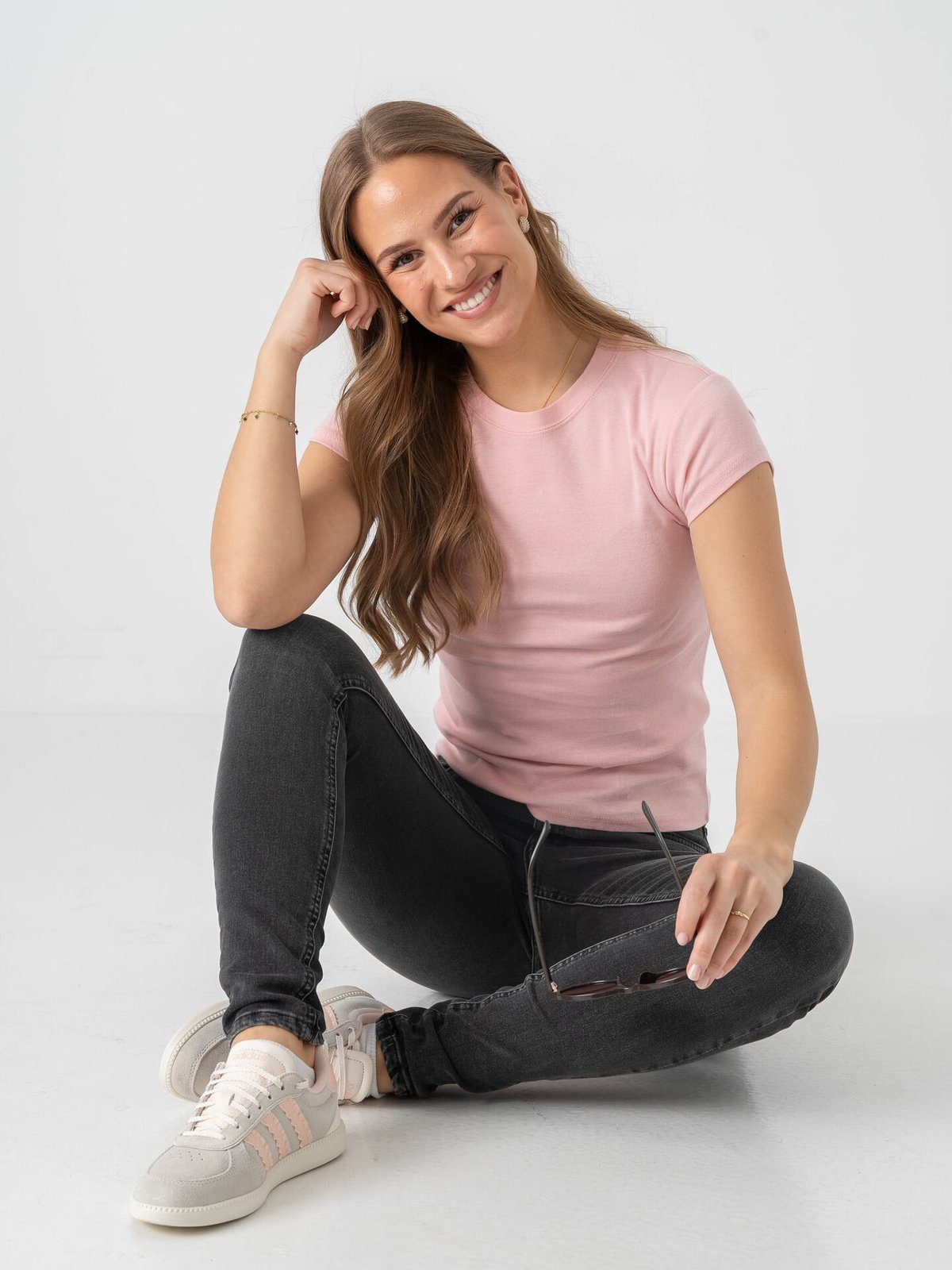 Topshop Everyday Short Sleeve Top Pink Cosmos