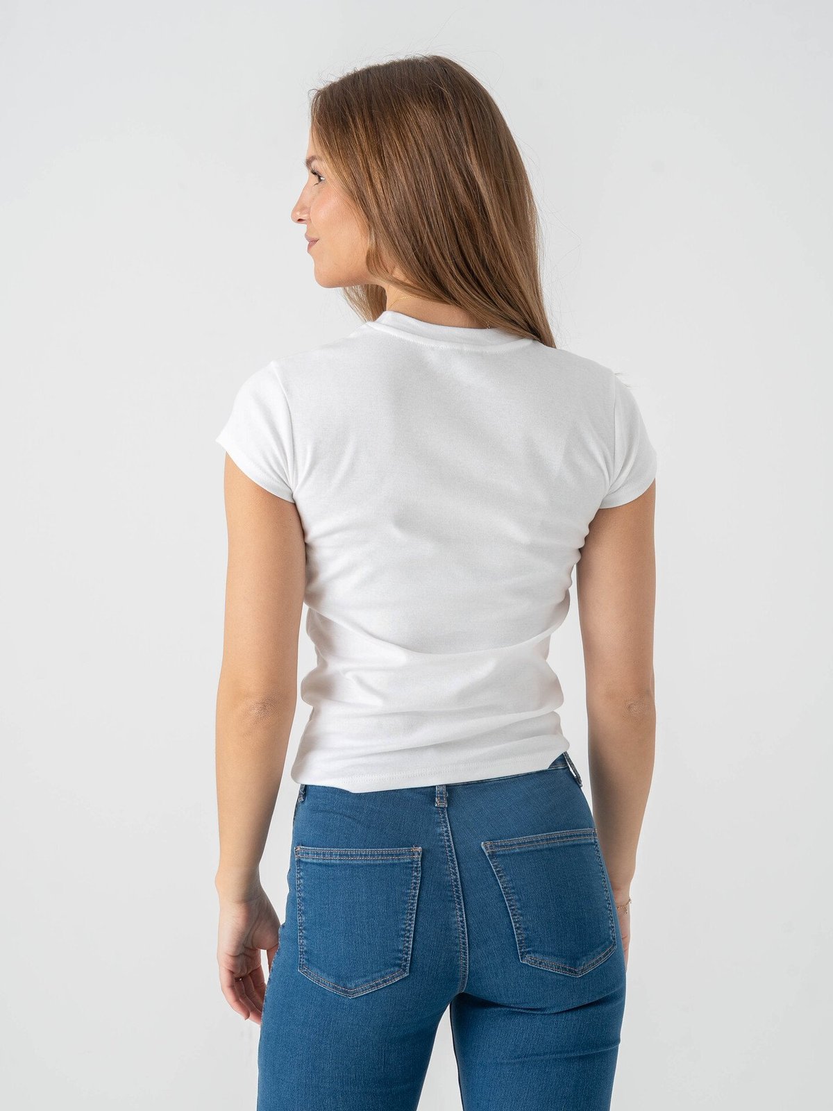 Topshop Everyday Short Sleeve Top Snow White