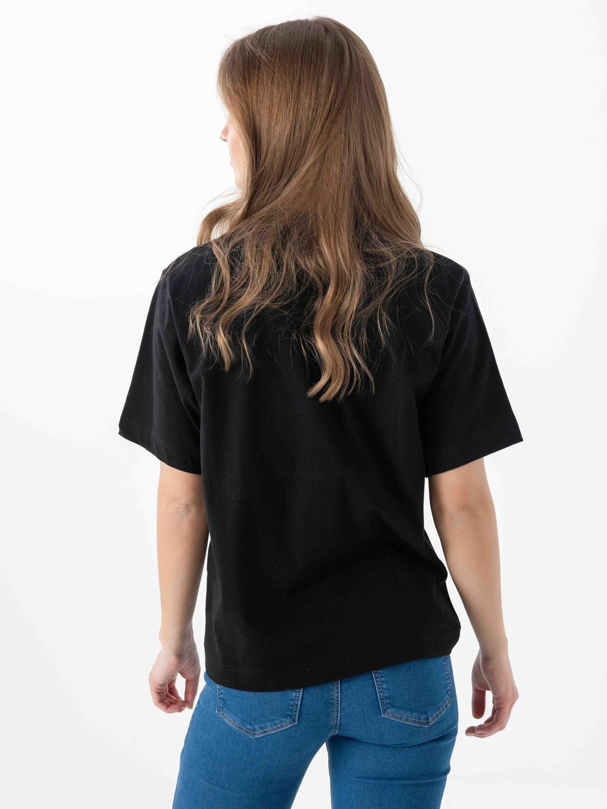 Topshop Premium Short Sleeve Basic Top Black