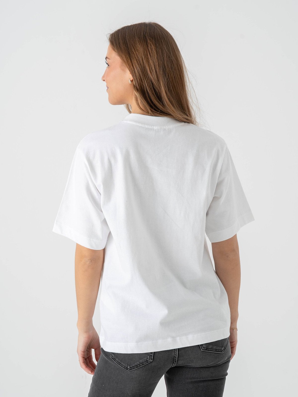 Topshop Premium Short Sleeve Basic Top Snow White