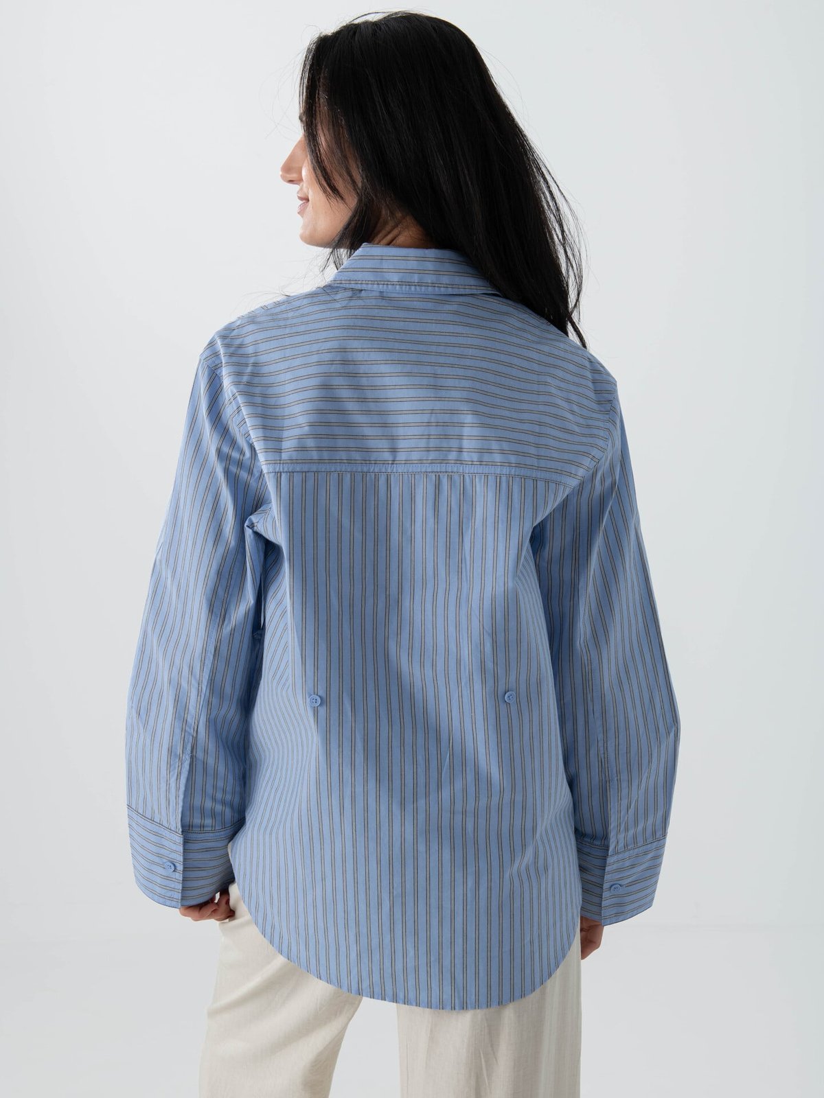 Topshop Demi Long Sleeve Oversized Shirt Navy Blazer