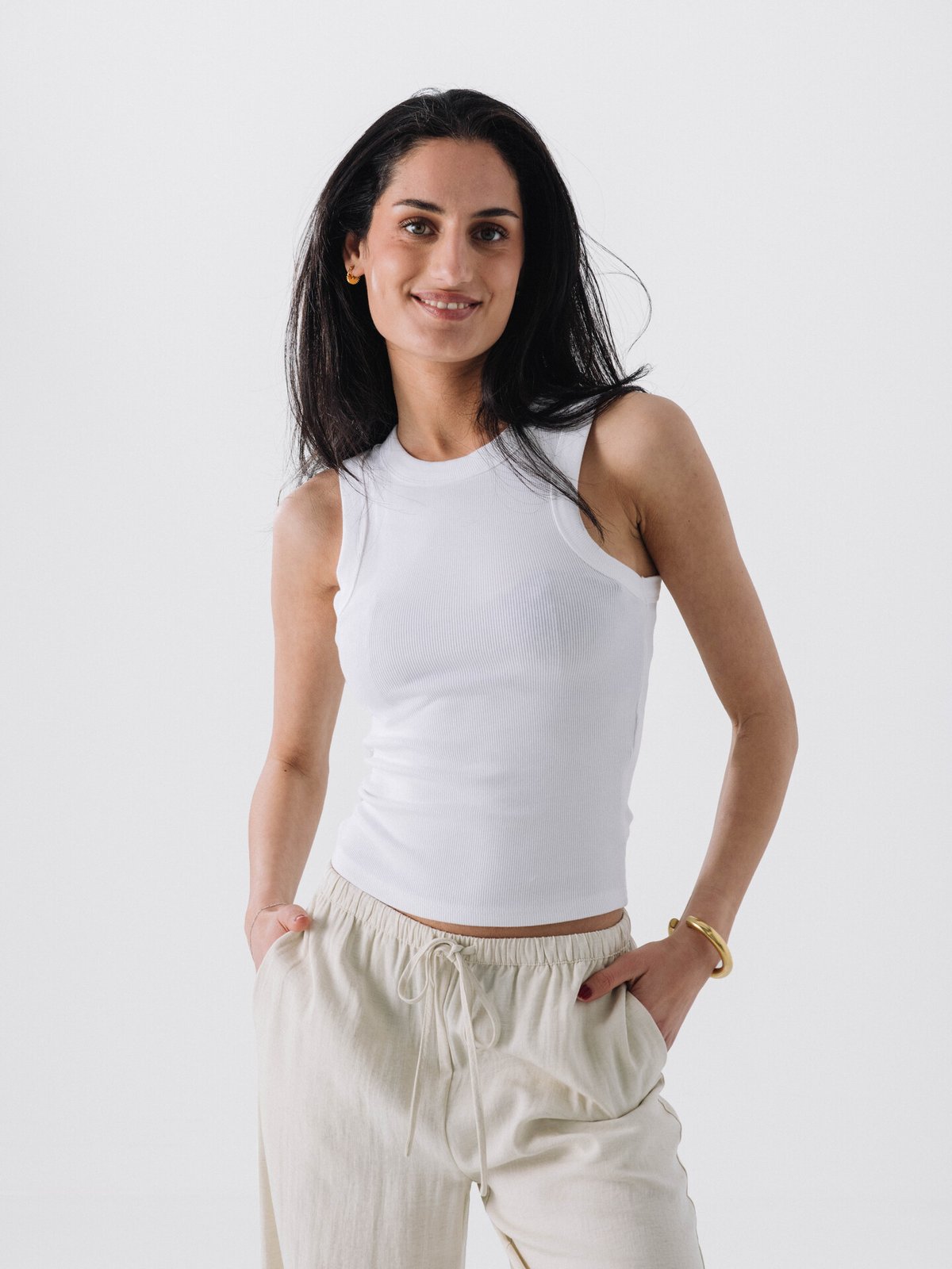 Topshop Mary Short Sleeve Top Snow White