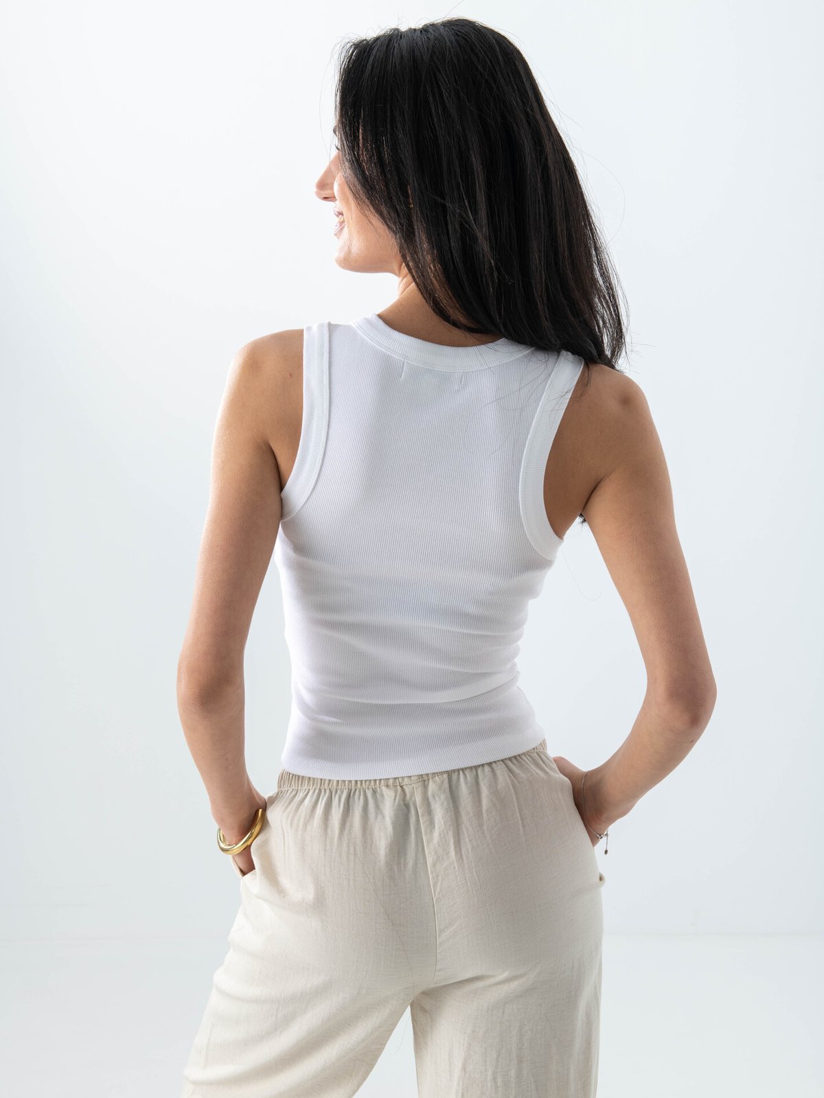 Topshop Mary Short Sleeve Top Snow White