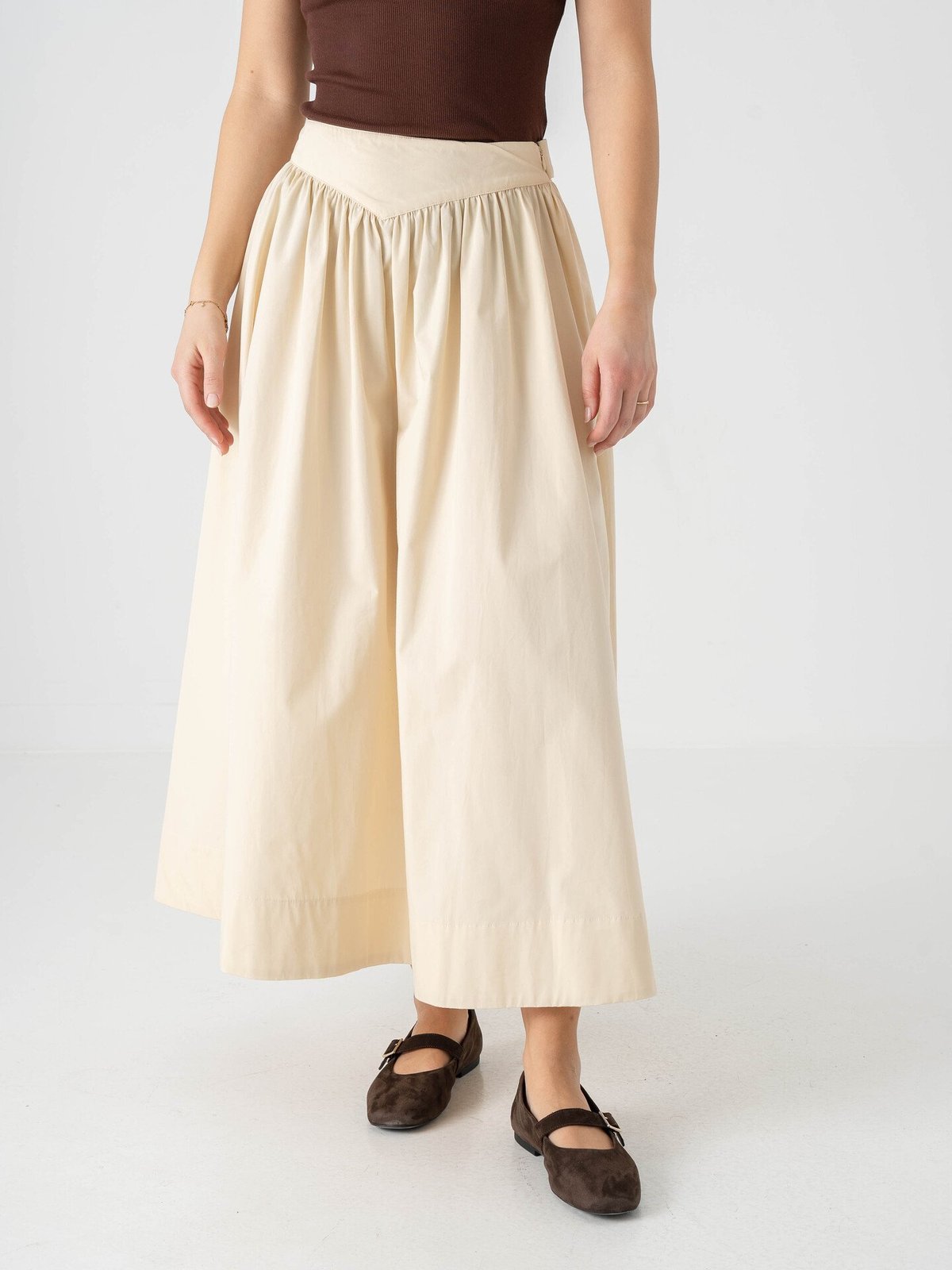 Topshop Sally Maxi Skirt Yellow Cream