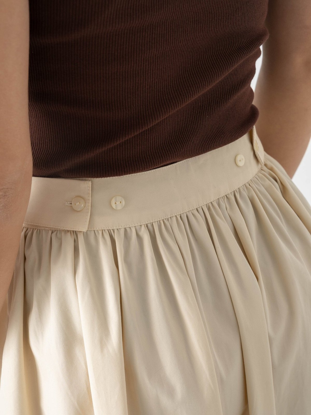 Topshop Sally Maxi Skirt Yellow Cream