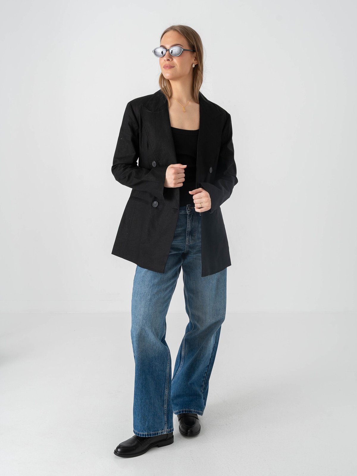 Topshop Isabella Blazer Black