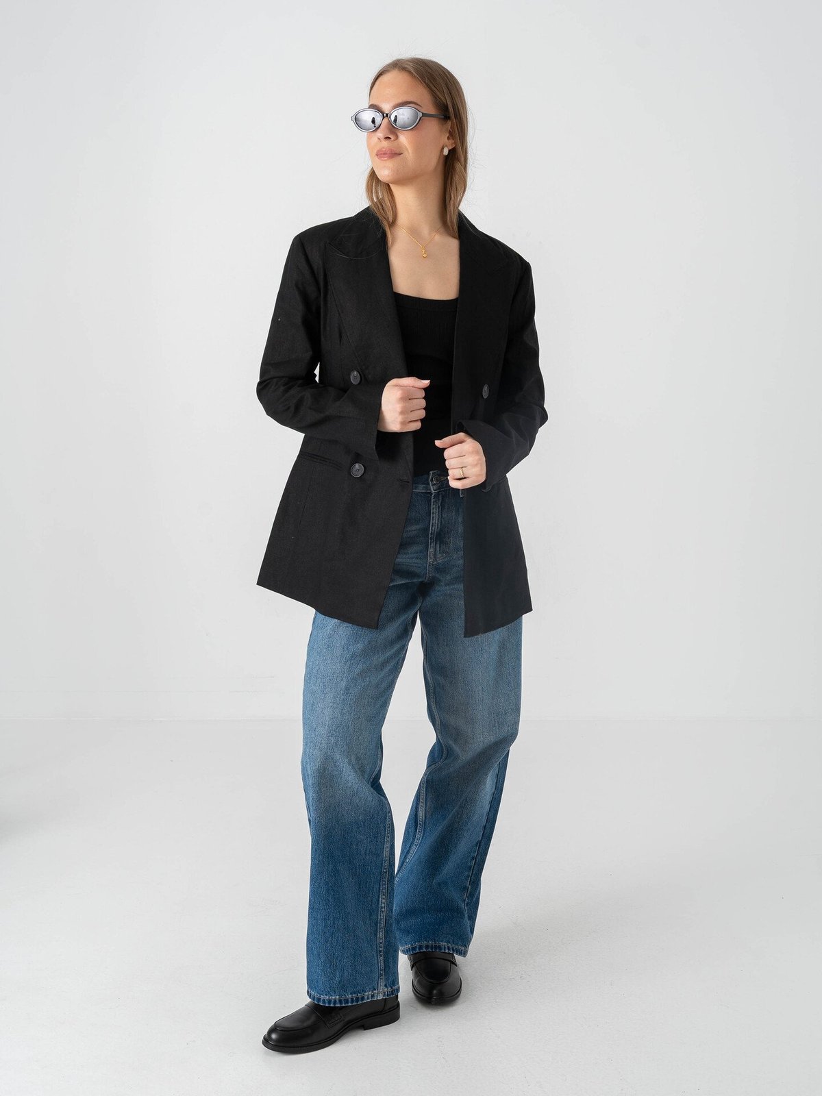 Topshop Isabella Blazer Black
