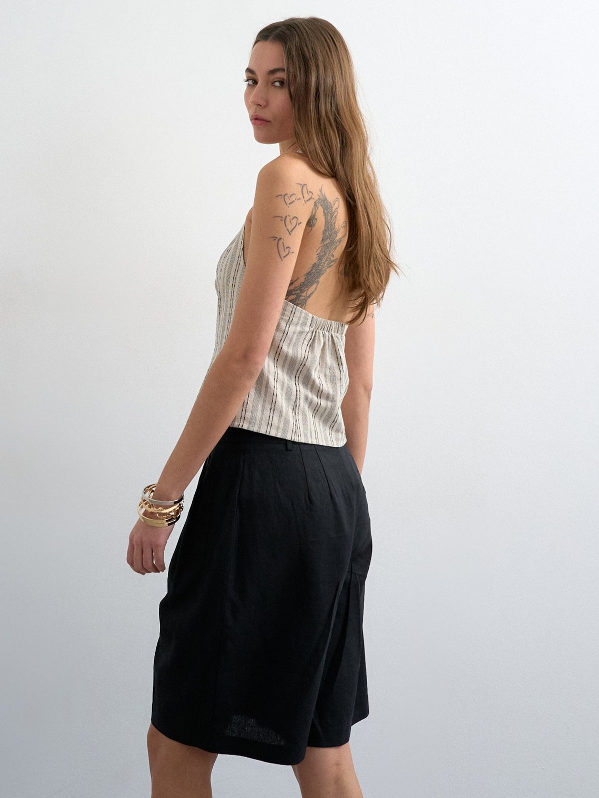 Topshop Sofia Highrise Tailored Shorts Blac