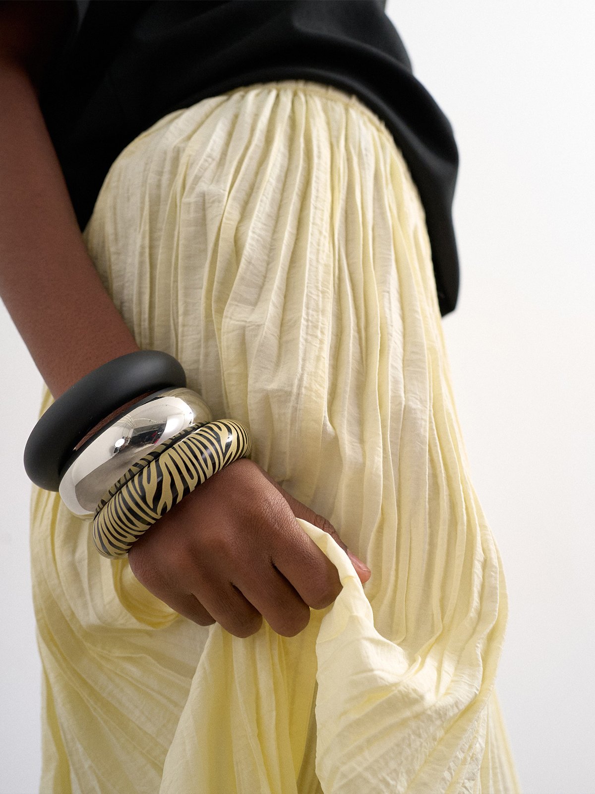 Topshop Thea Highrise Waist Crinkle Maxi Skirt Natural