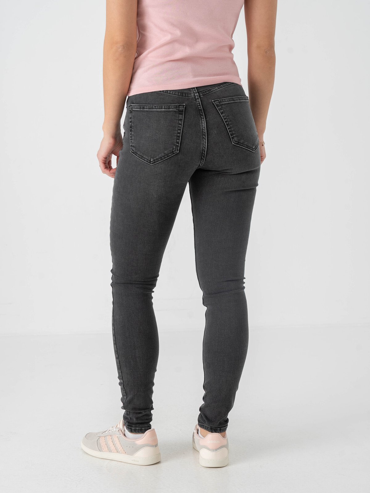Topshop Jamie High Rise Slim Denim Jeans Black Denim