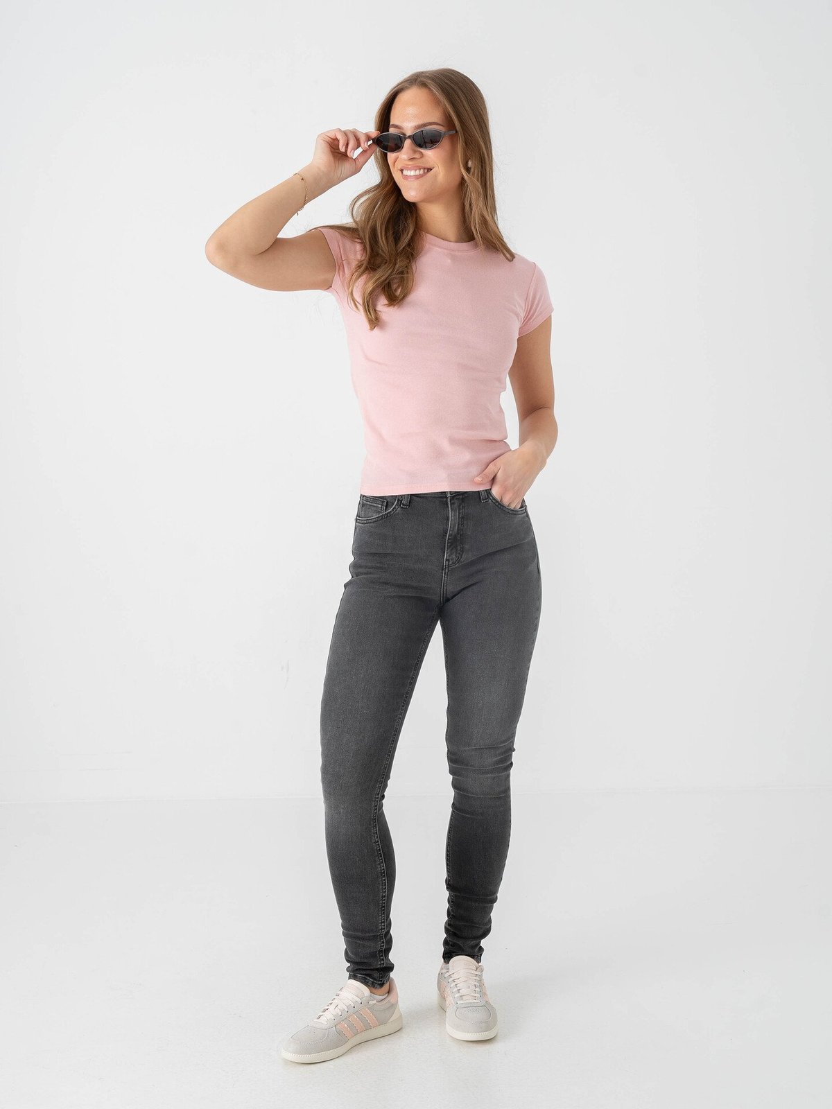 Topshop Jamie High Rise Slim Denim Jeans Black Denim