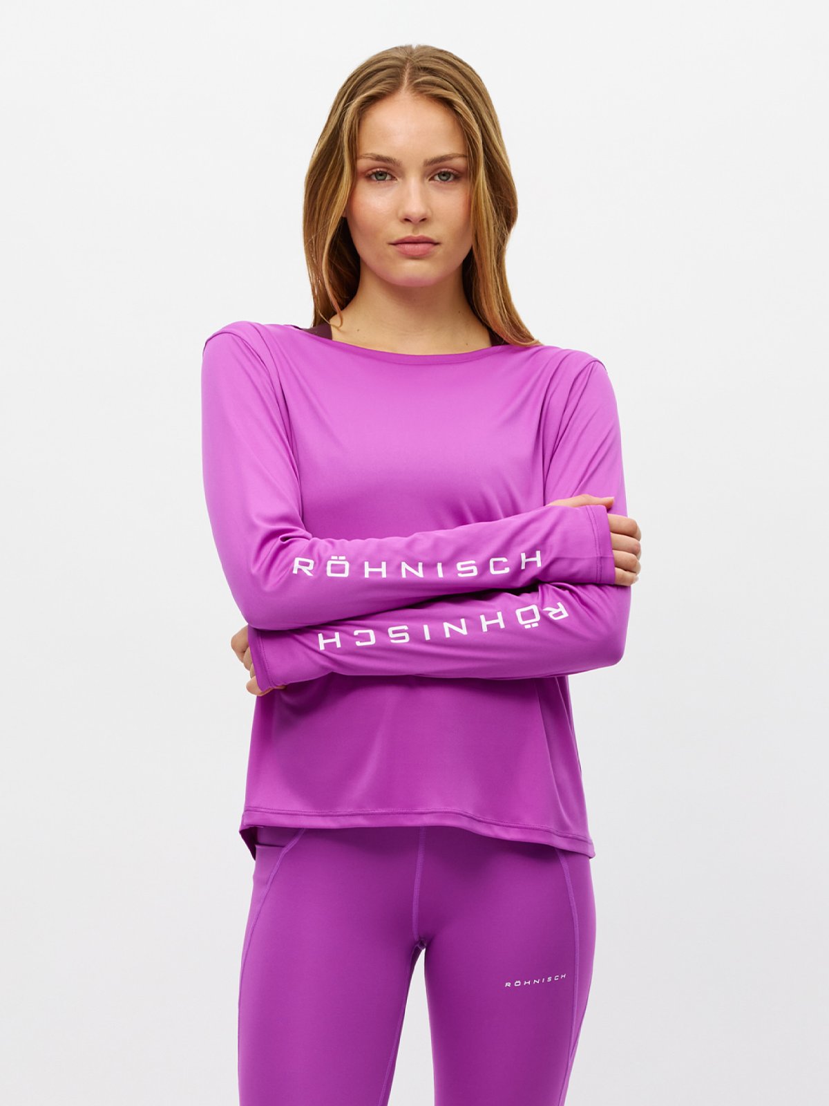 Röhnisch Team Logo Long Sleeve Rosa