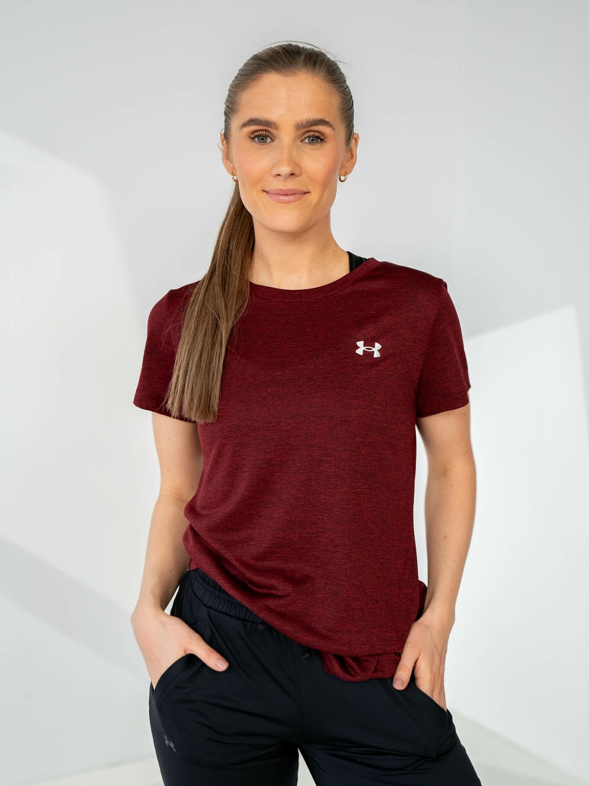 Under Armour Tech SSC Twist Dark Maroon / Cordova Red / Metallic Silver