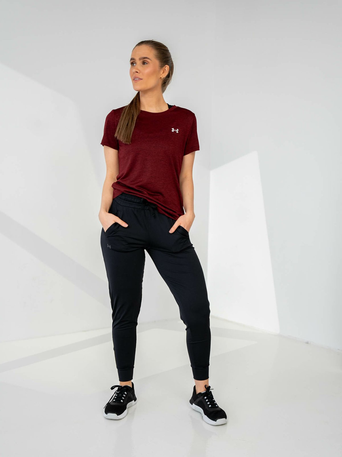 Under Armour Tech SSC Twist Dark Maroon / Cordova Red / Metallic Silver