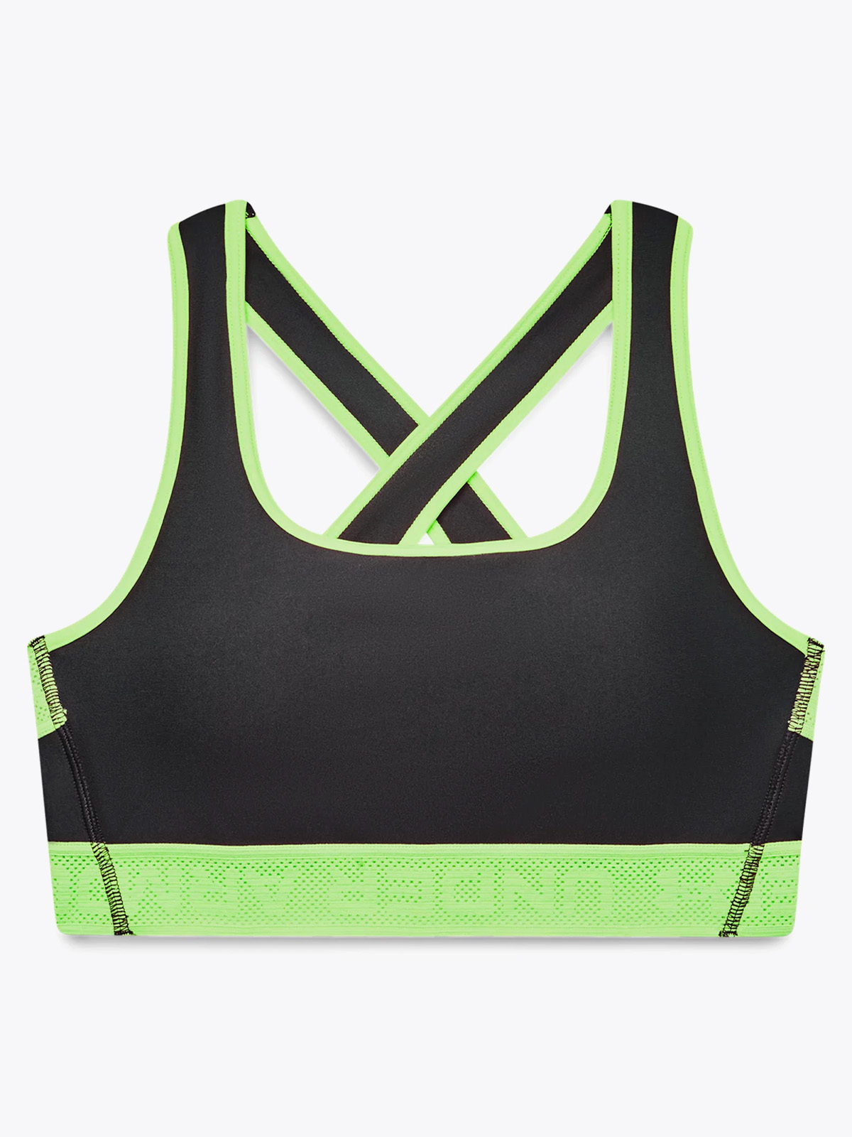 Under Armour Crossback Mid Solid NE Jet Gray / Quirky Lime