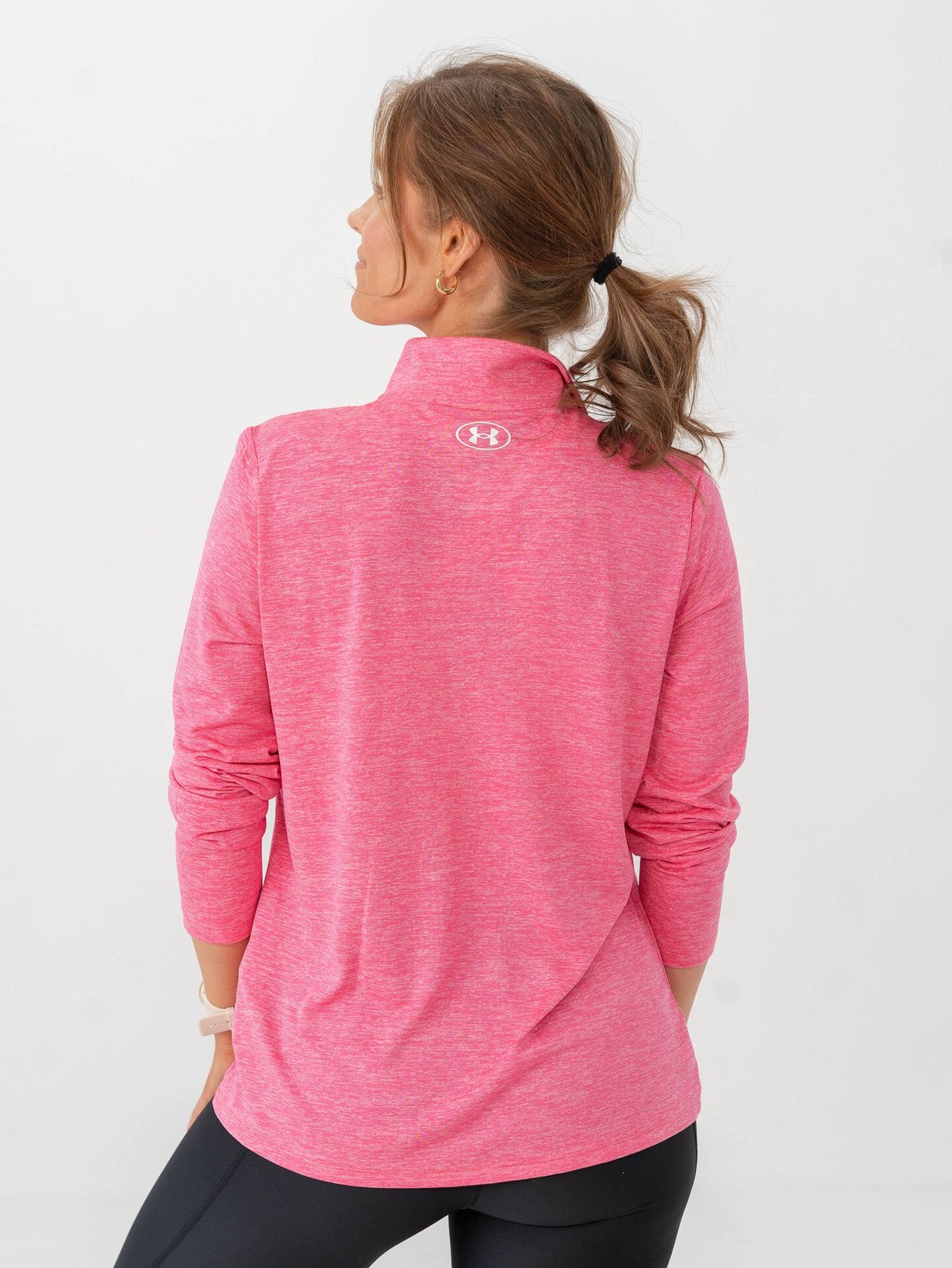 Under Armour Tech 1/2 Zip Twist Cerise